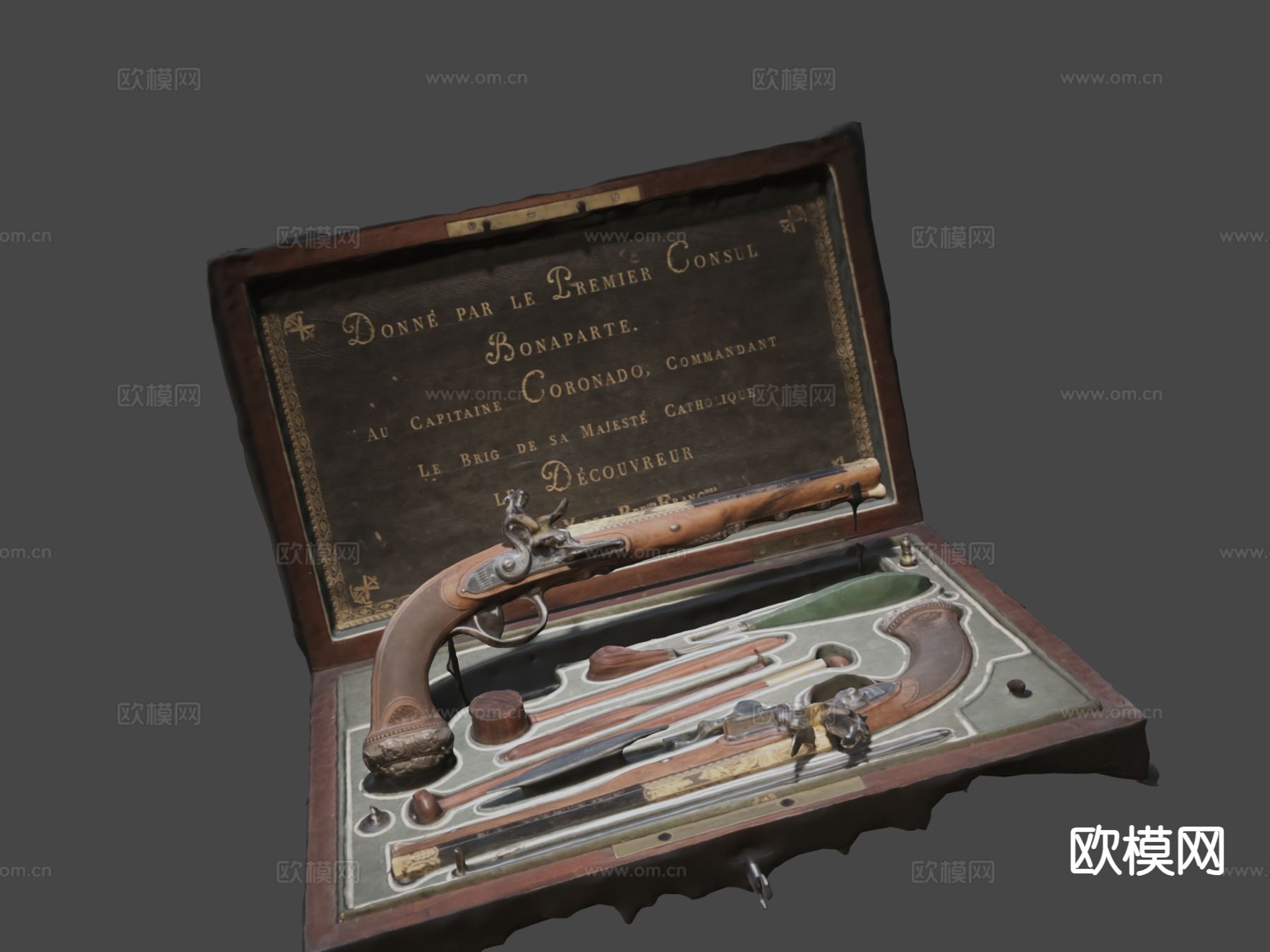 手枪 枪支 枪械su模型下载（渲染图7）