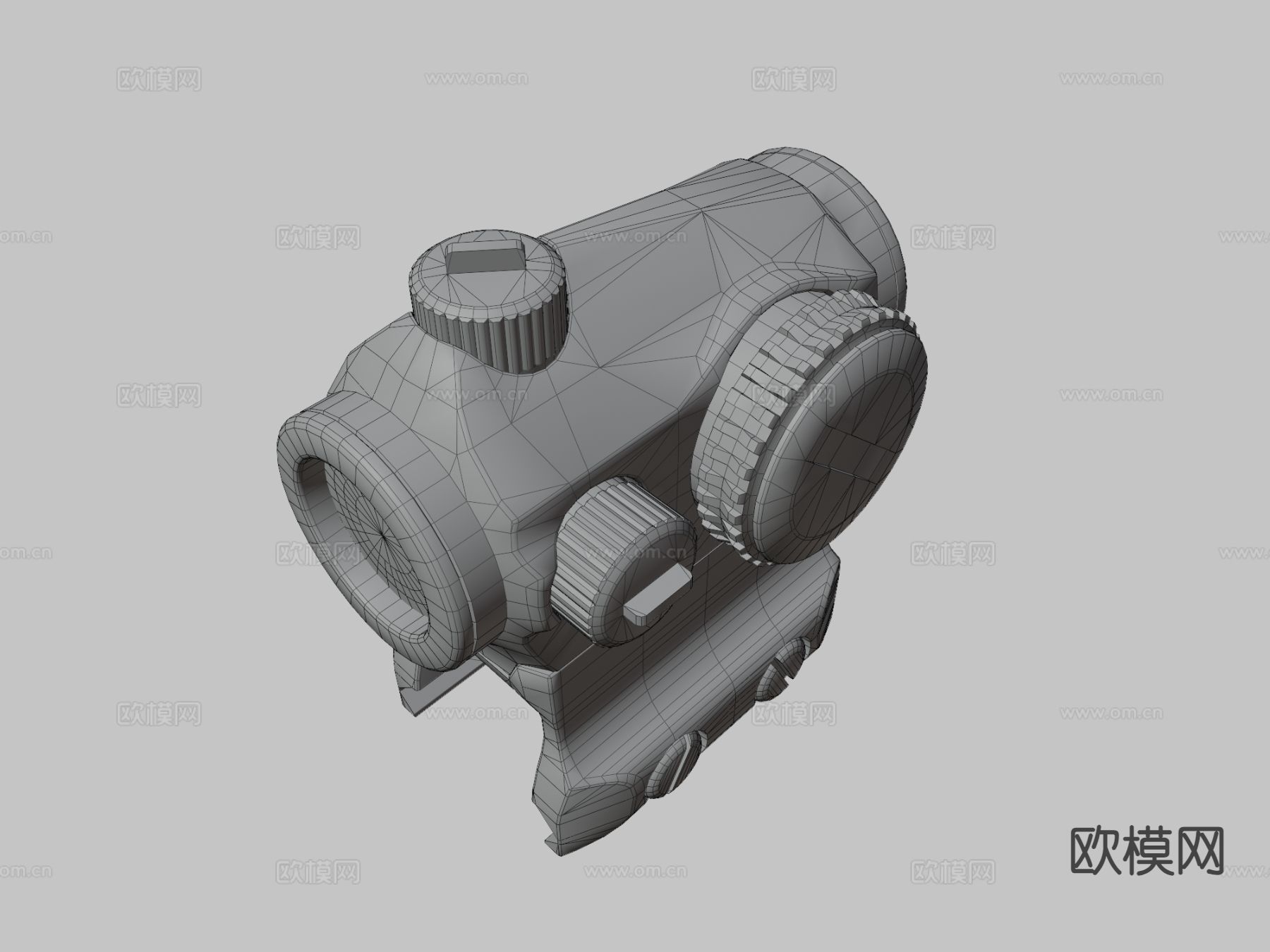 涡流瞄准镜红点su模型下载（渲染图4）