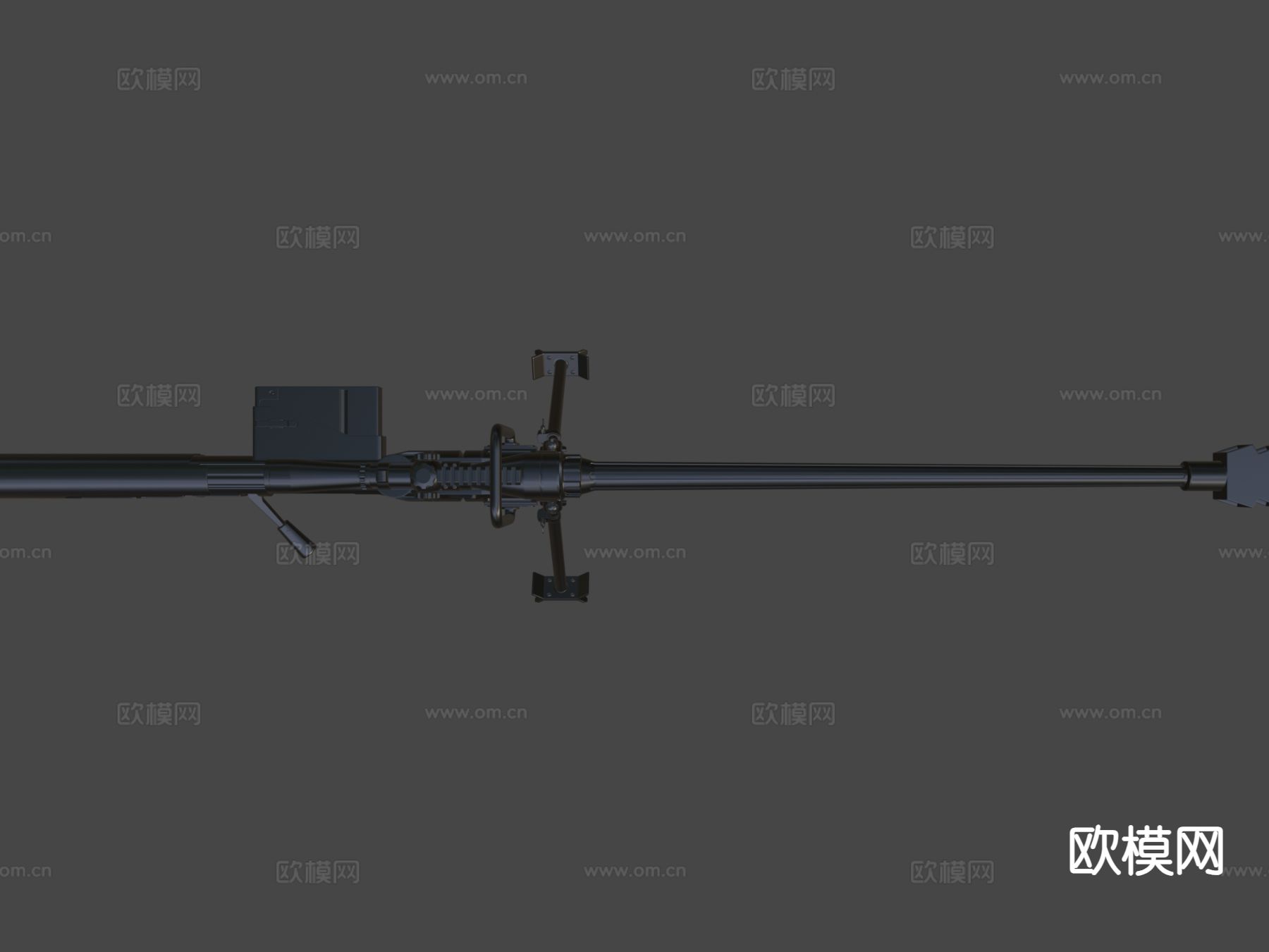 重机枪 枪支 枪械su模型下载（渲染图5）