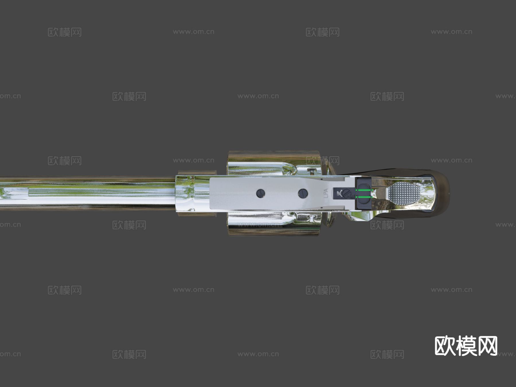 左轮手枪 枪支 枪械su模型下载（渲染图6）