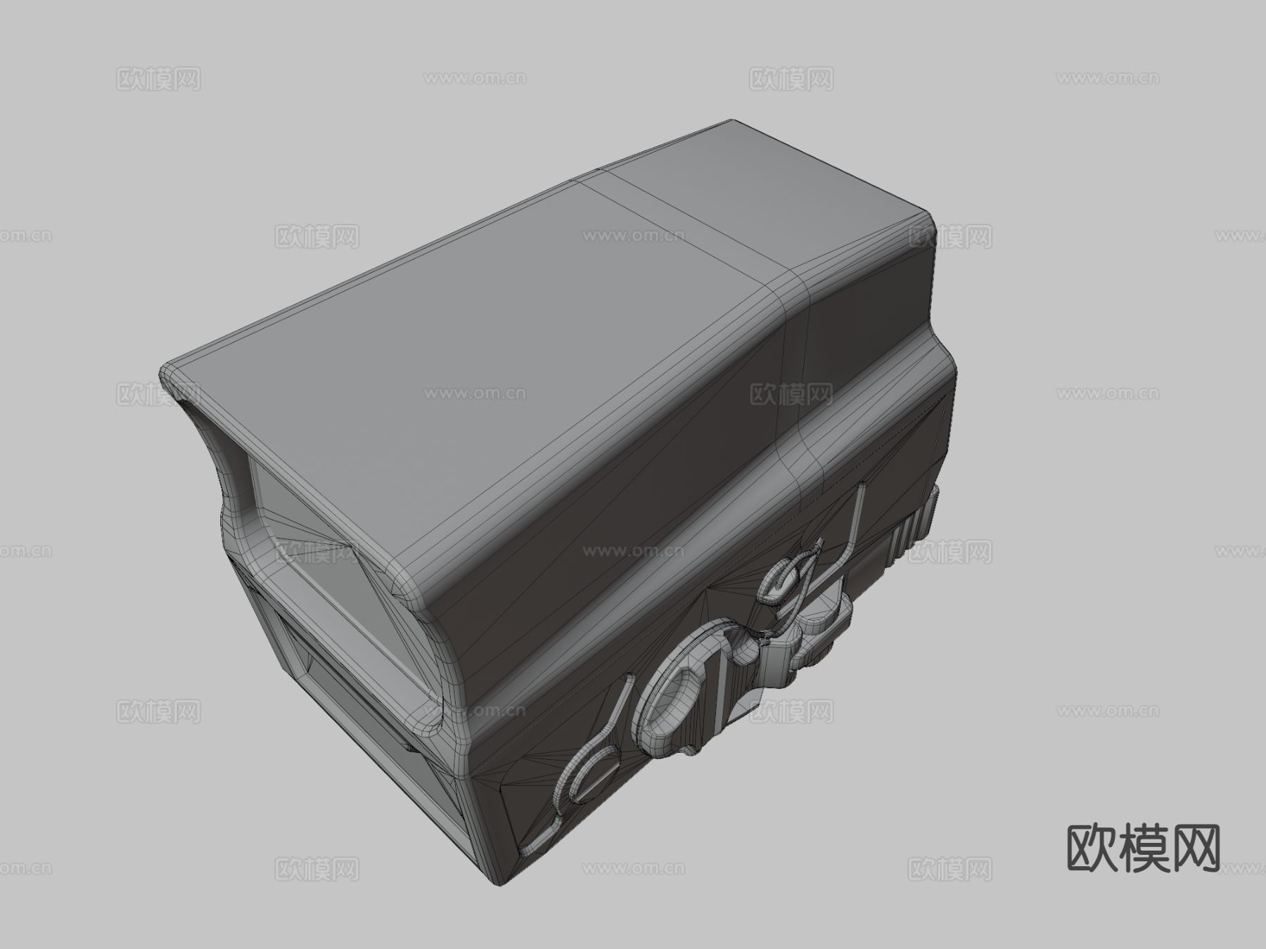 旋涡红点 瞄准器su模型下载（渲染图3）