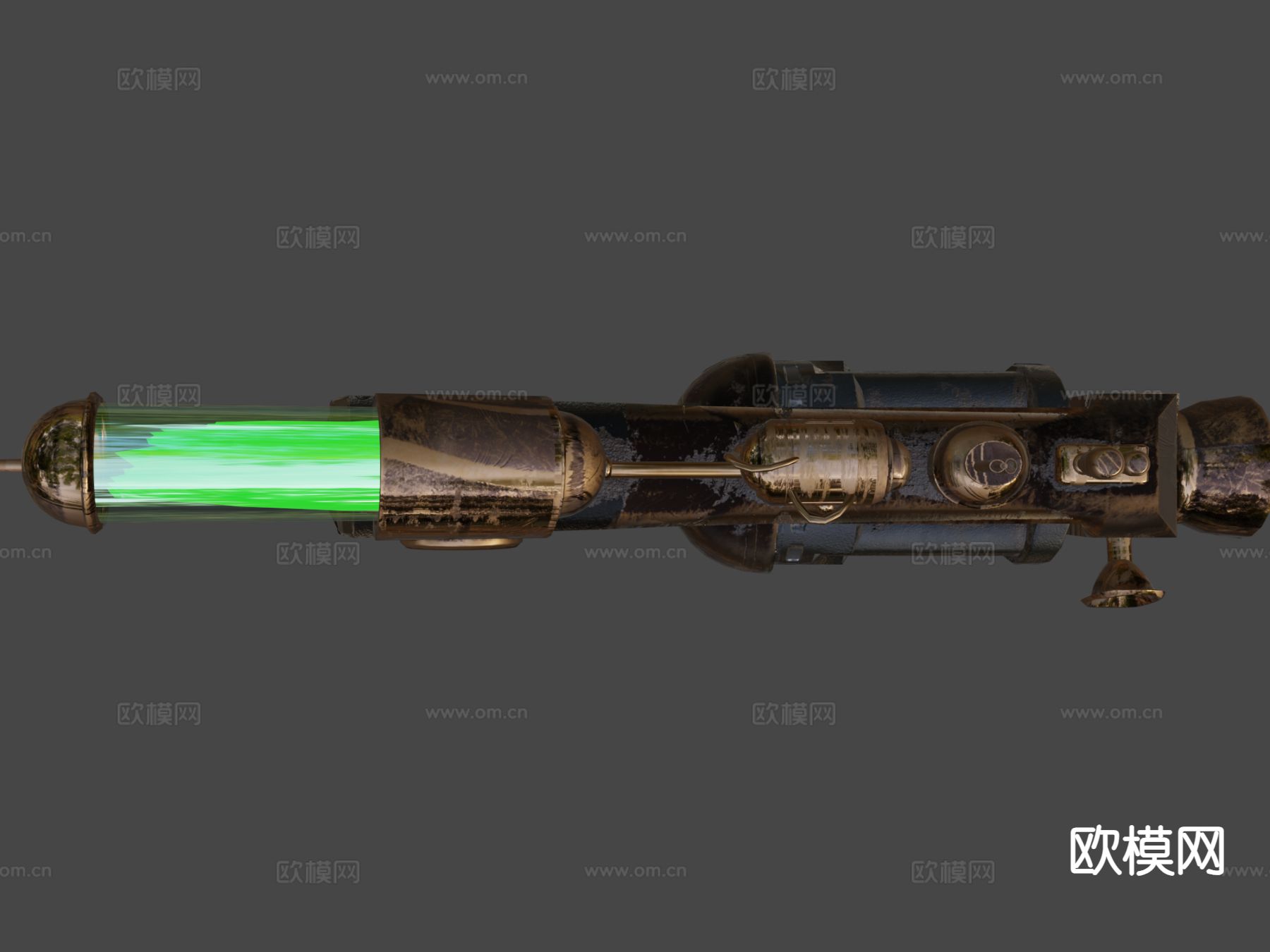 蒸汽朋克枪su模型下载（渲染图5）