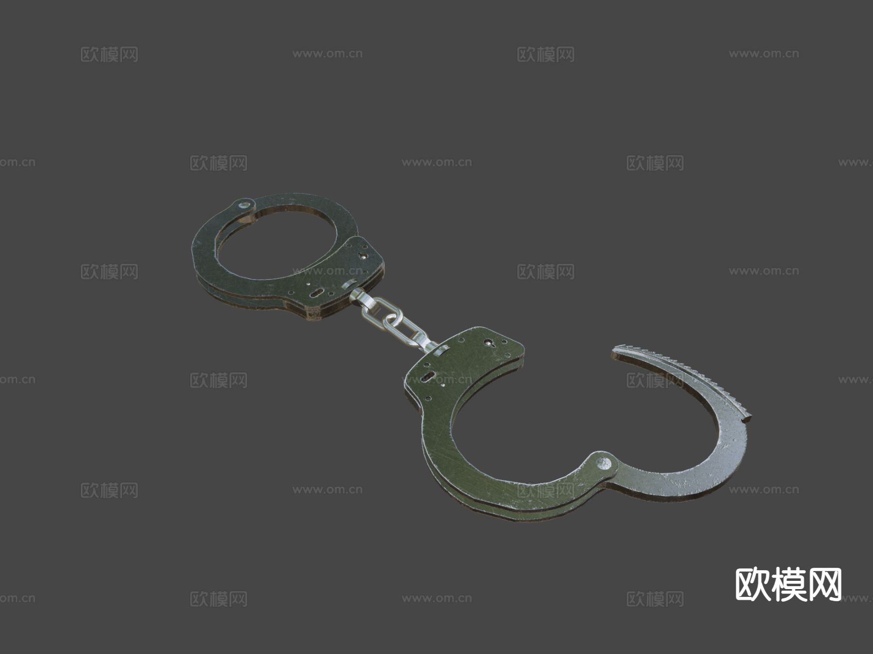 警车手铐su模型下载（渲染图4）