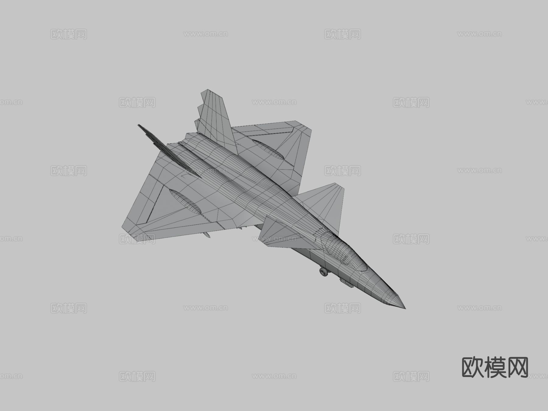 轰炸机 战斗机su模型下载（渲染图3）