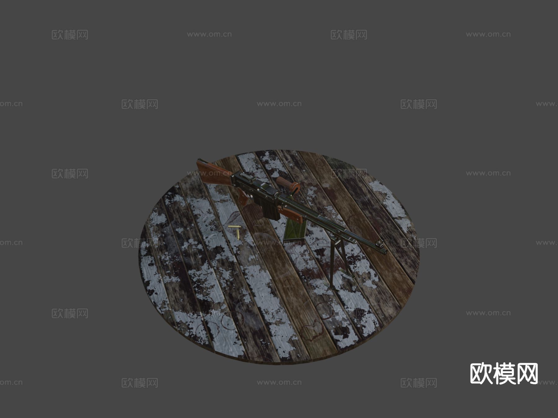 轻机枪 枪支 枪械su模型下载（渲染图4）