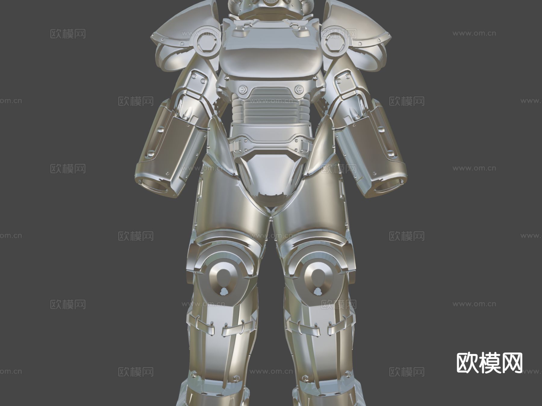 动力装甲T51型su模型下载（渲染图7）