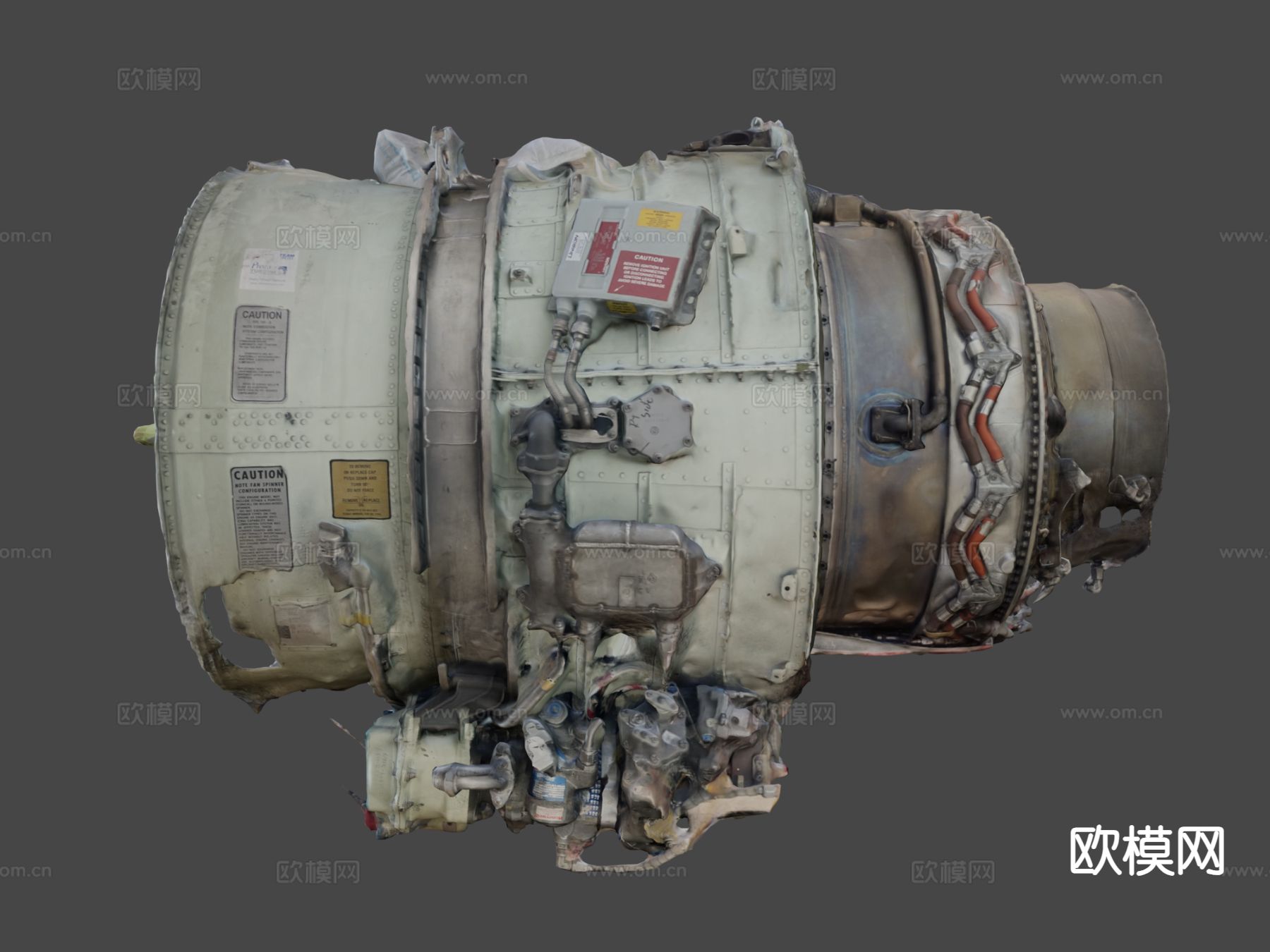 喷气式涡轮发动机su模型下载（渲染图7）