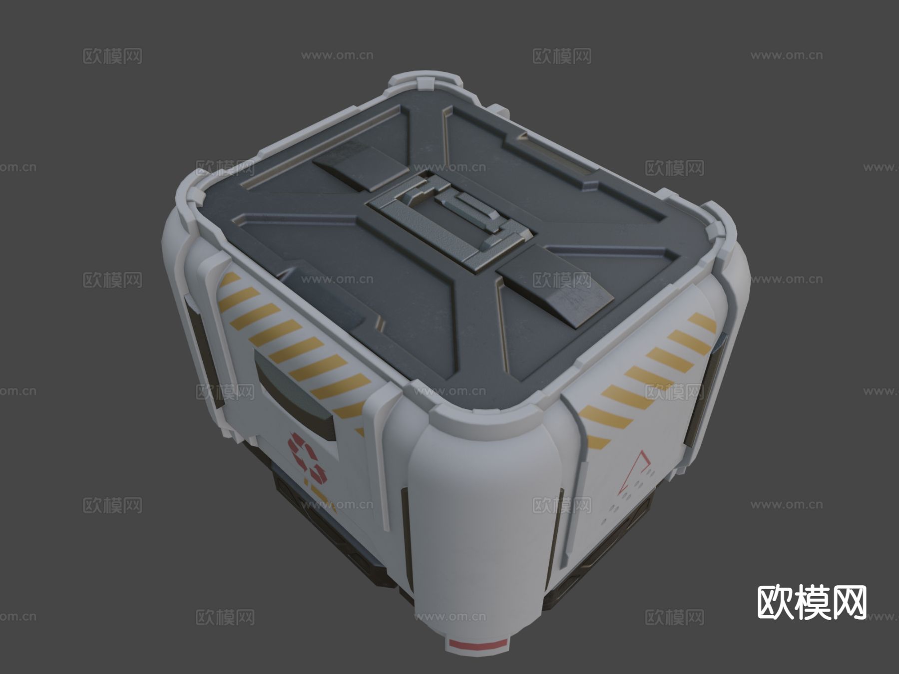 科幻集装箱su模型下载（渲染图5）