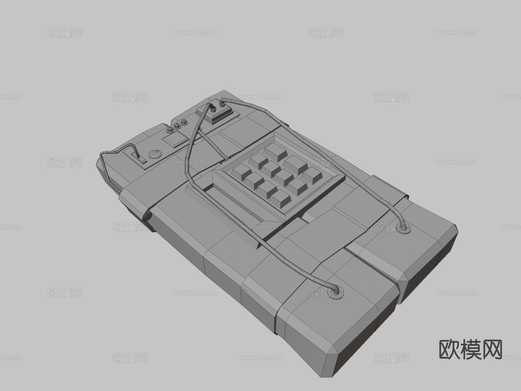 C4炸弹 武器su模型下载（渲染图3）