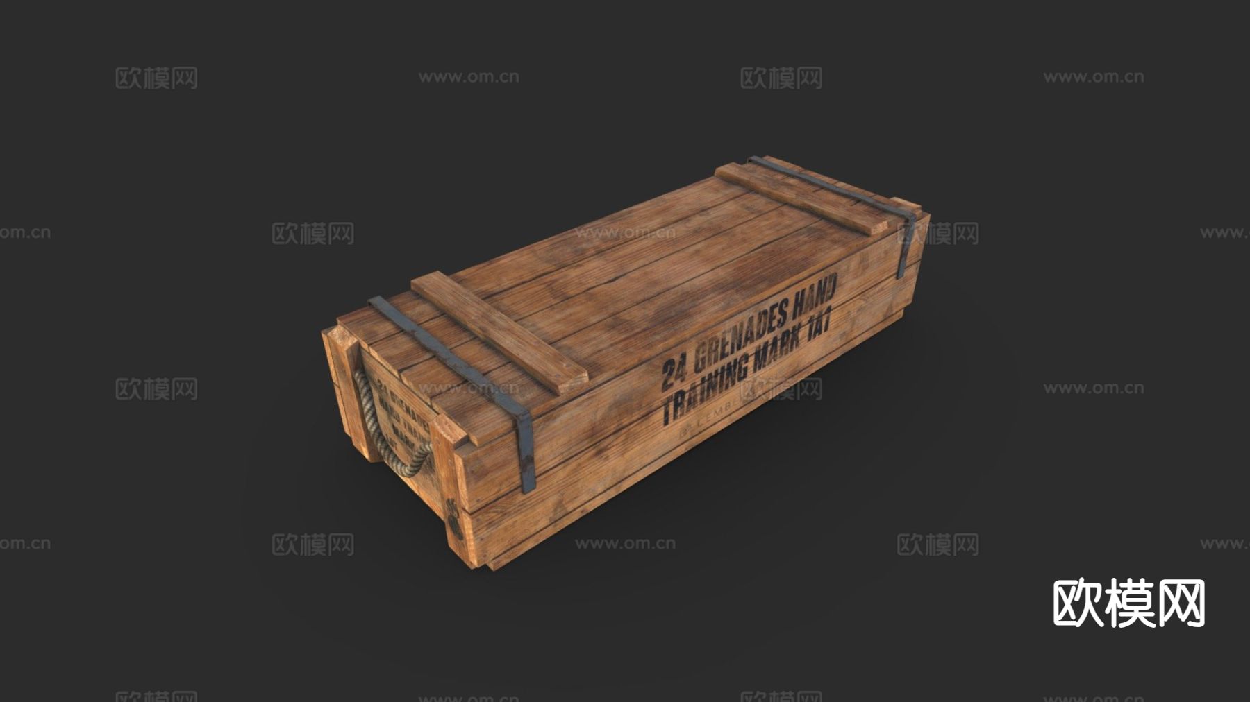木箱 装备箱 子弹箱su模型下载（渲染图2）