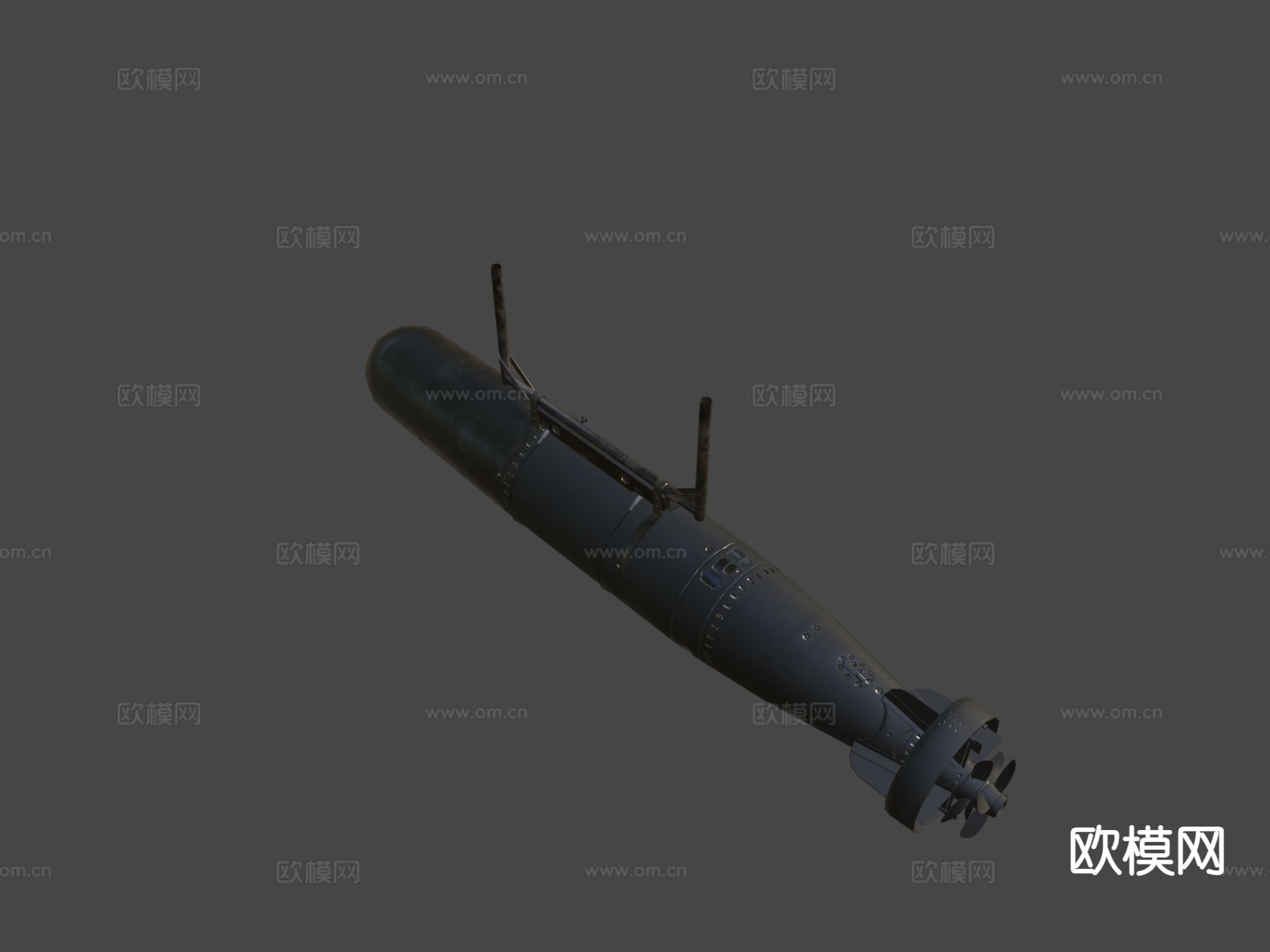 MARK13-2 US鱼雷 发射器 武器su模型下载（渲染图6）