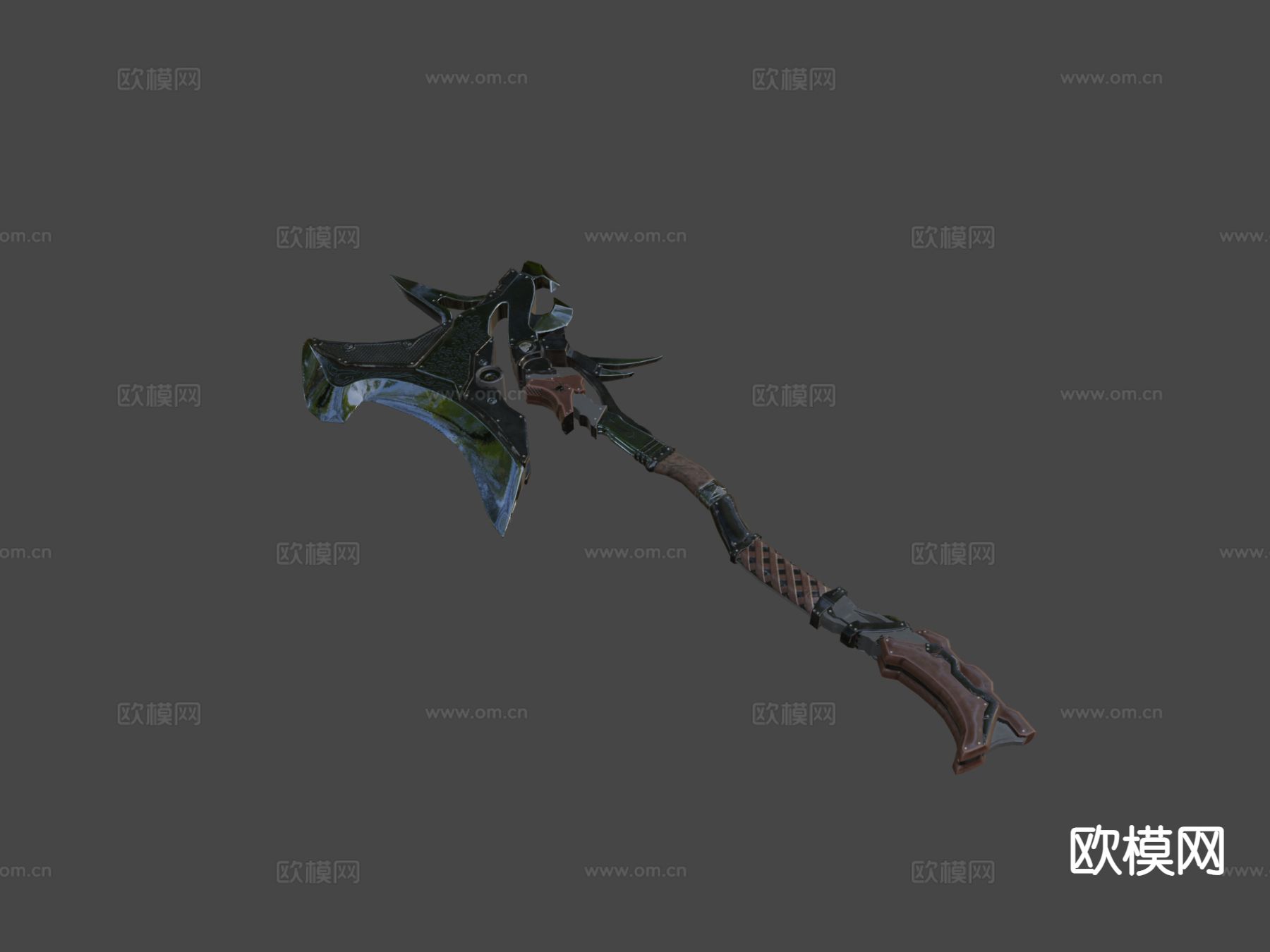 巨斧su模型下载（渲染图4）