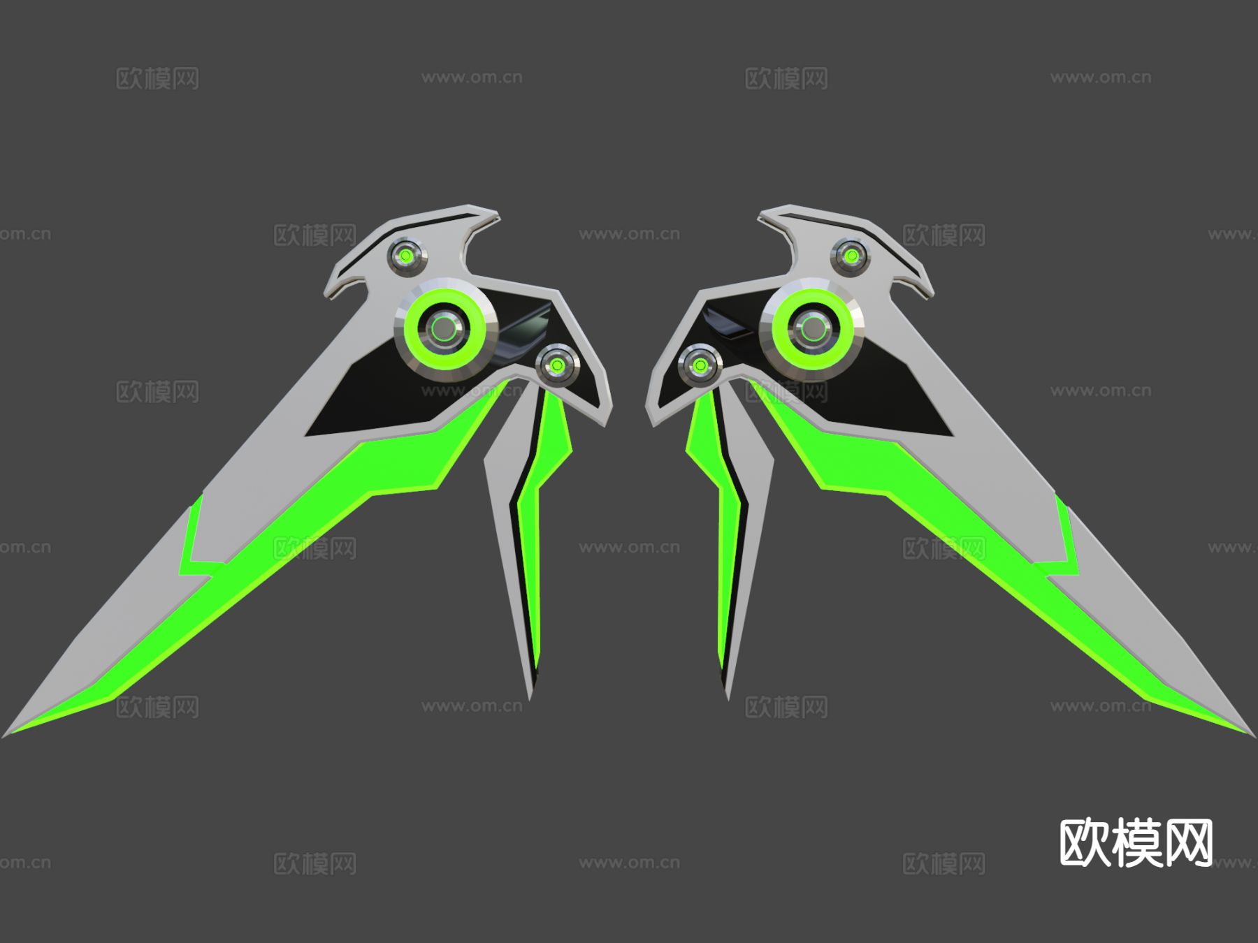 机械翼su模型下载（渲染图5）