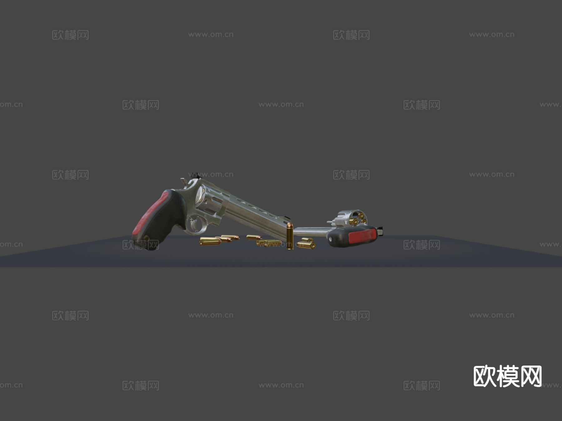 左轮手枪 枪支 枪械su模型下载（渲染图6）