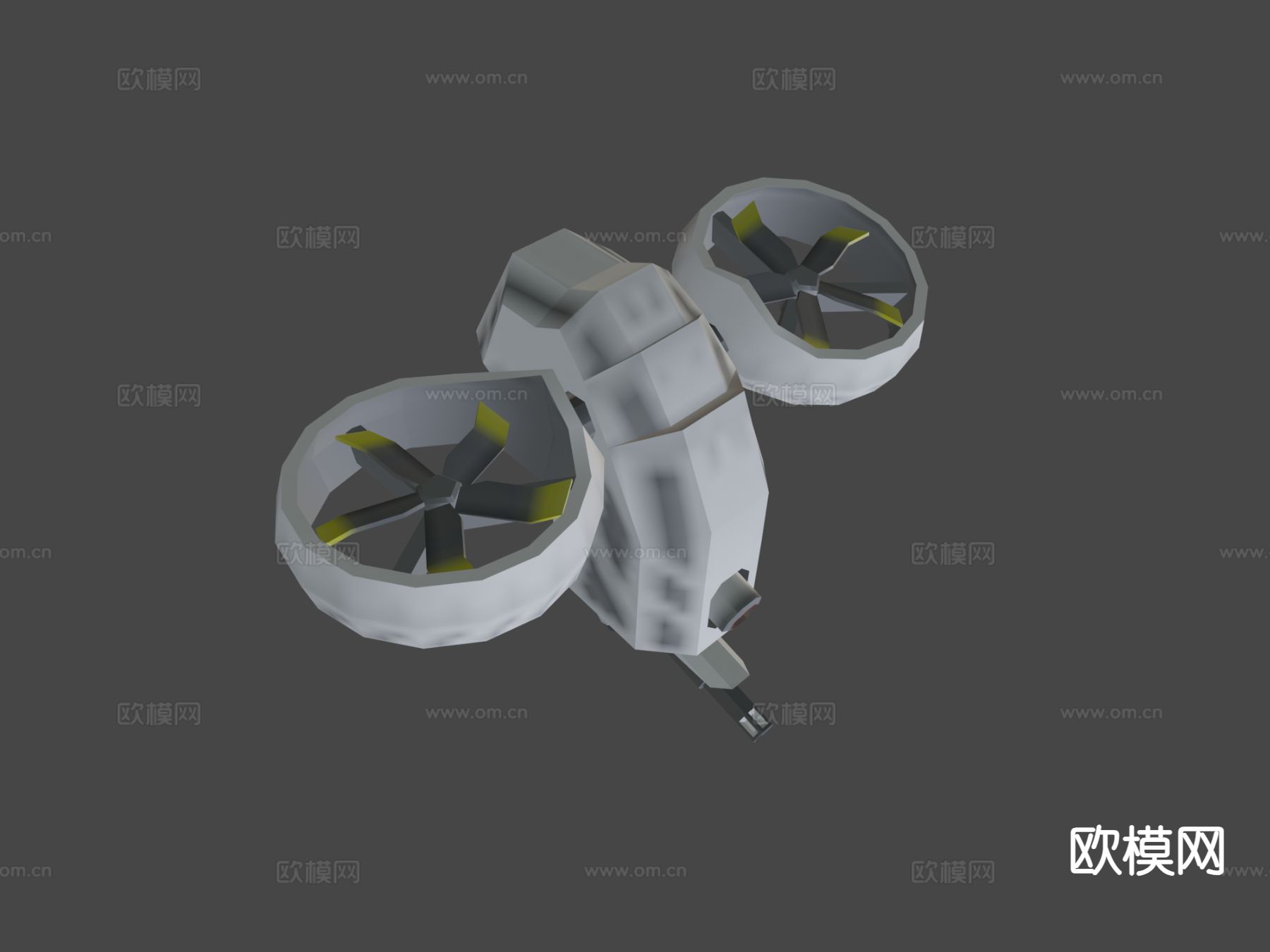 无人机su模型下载（渲染图2）