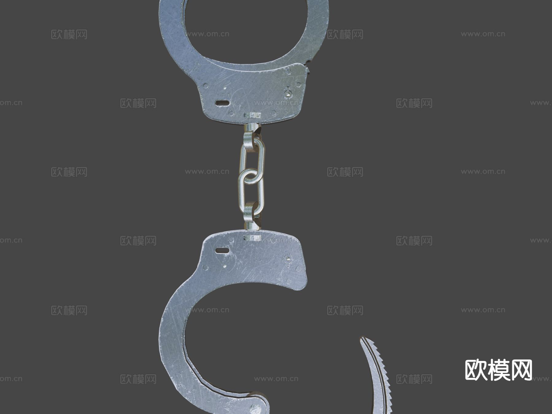 警车手铐su模型下载（渲染图7）