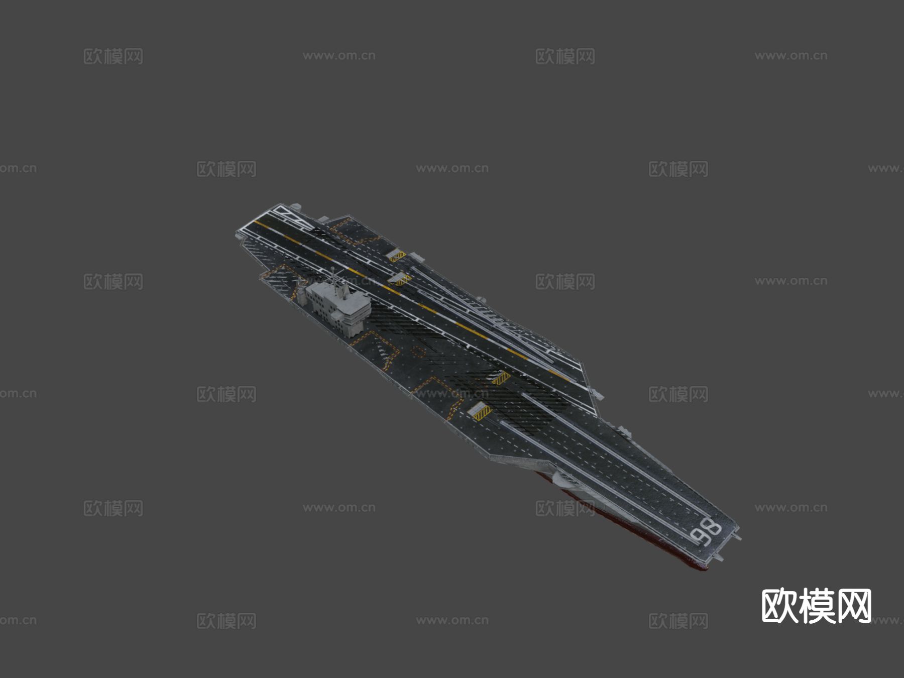 尼米兹航空母舰su模型下载（渲染图5）