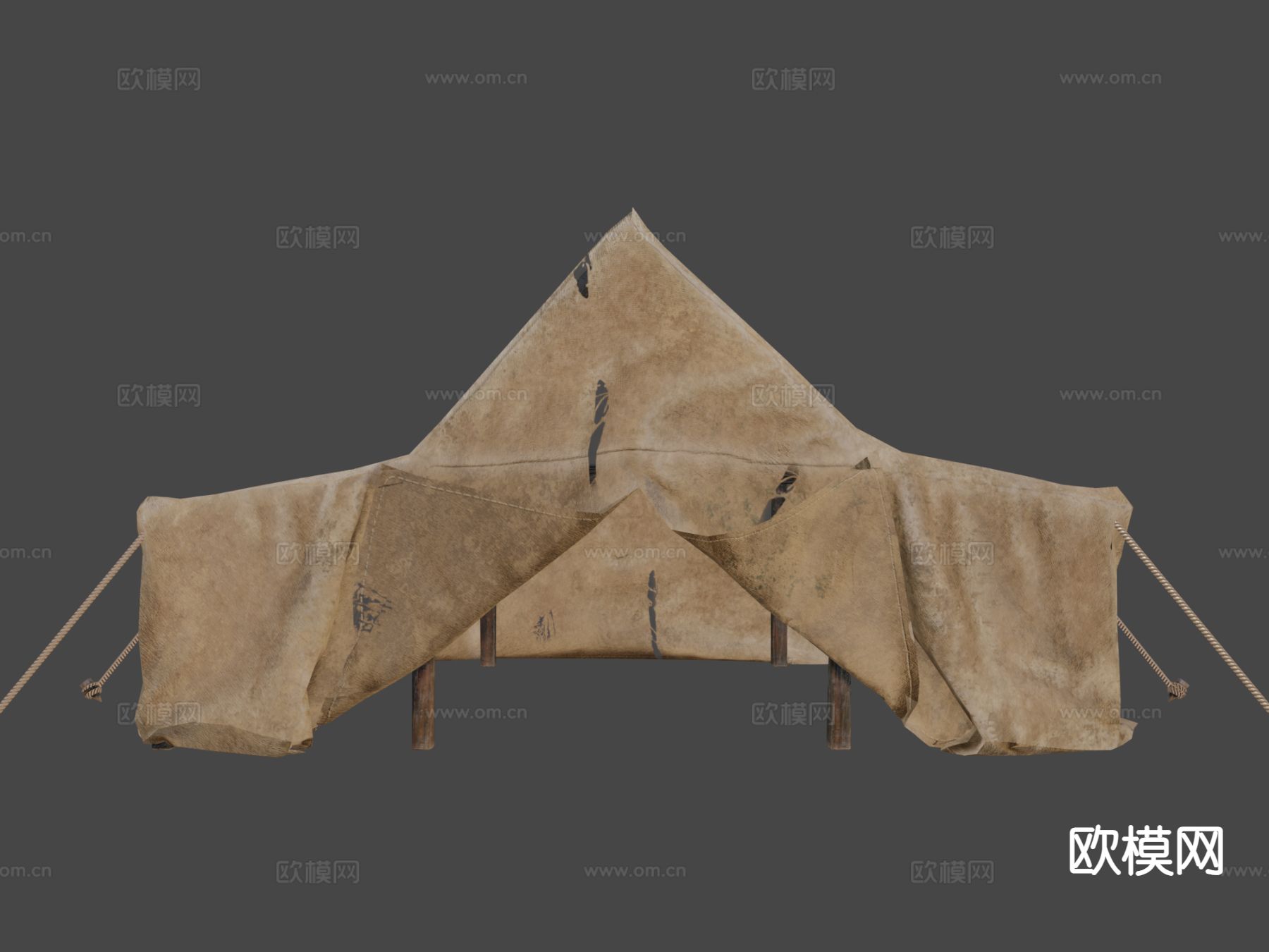 中世纪帐篷su模型下载（渲染图5）