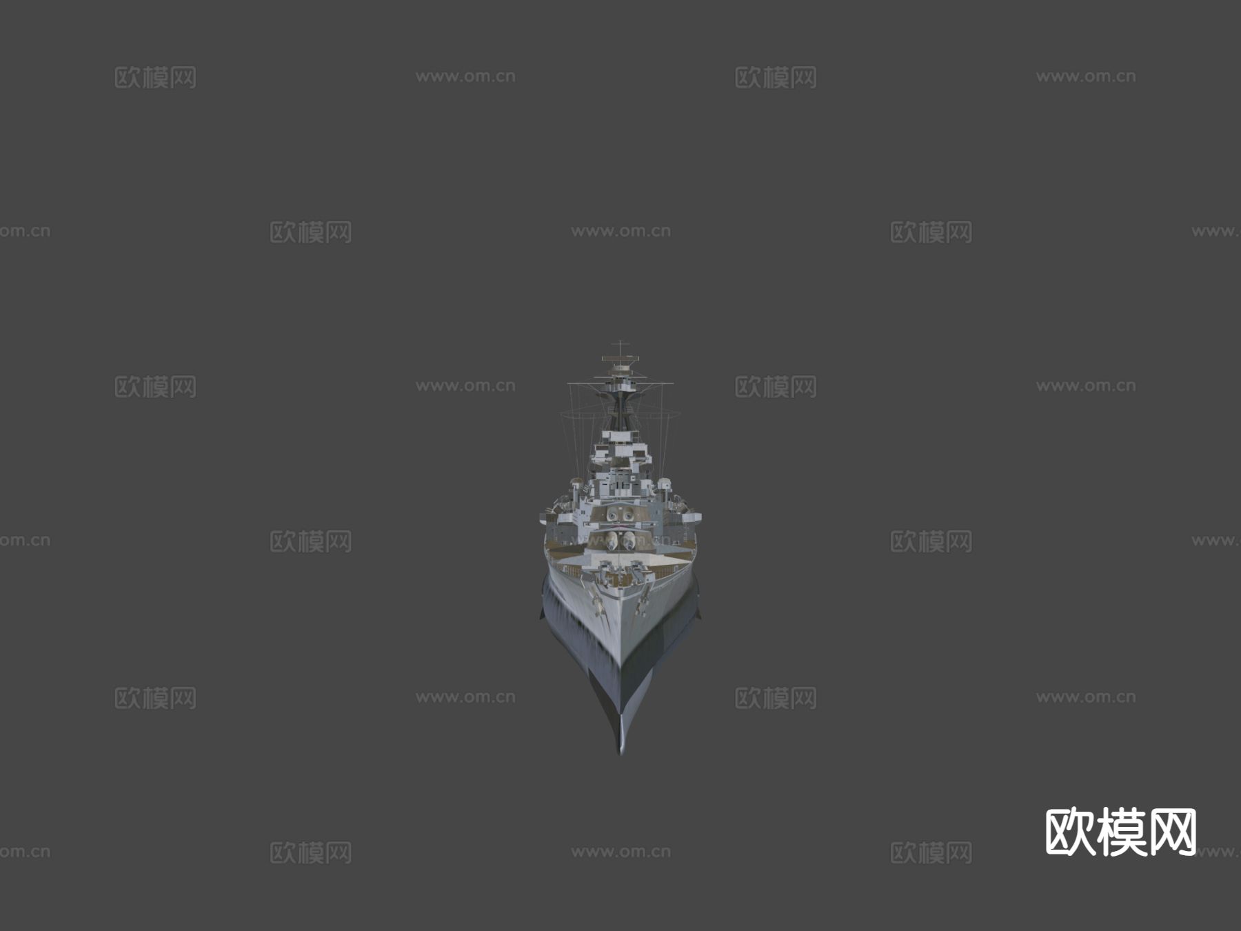 船巡逻舰su模型下载（渲染图7）