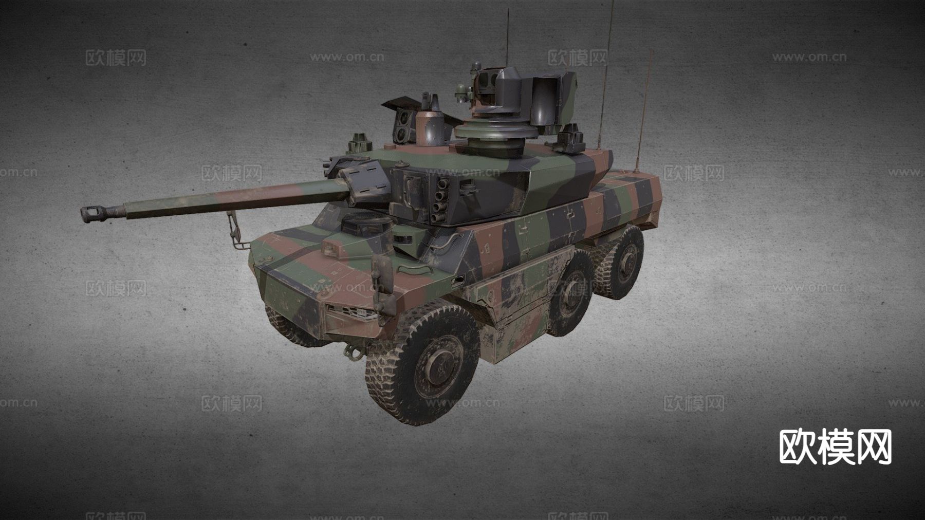 美洲虎坦克su模型下载（渲染图2）