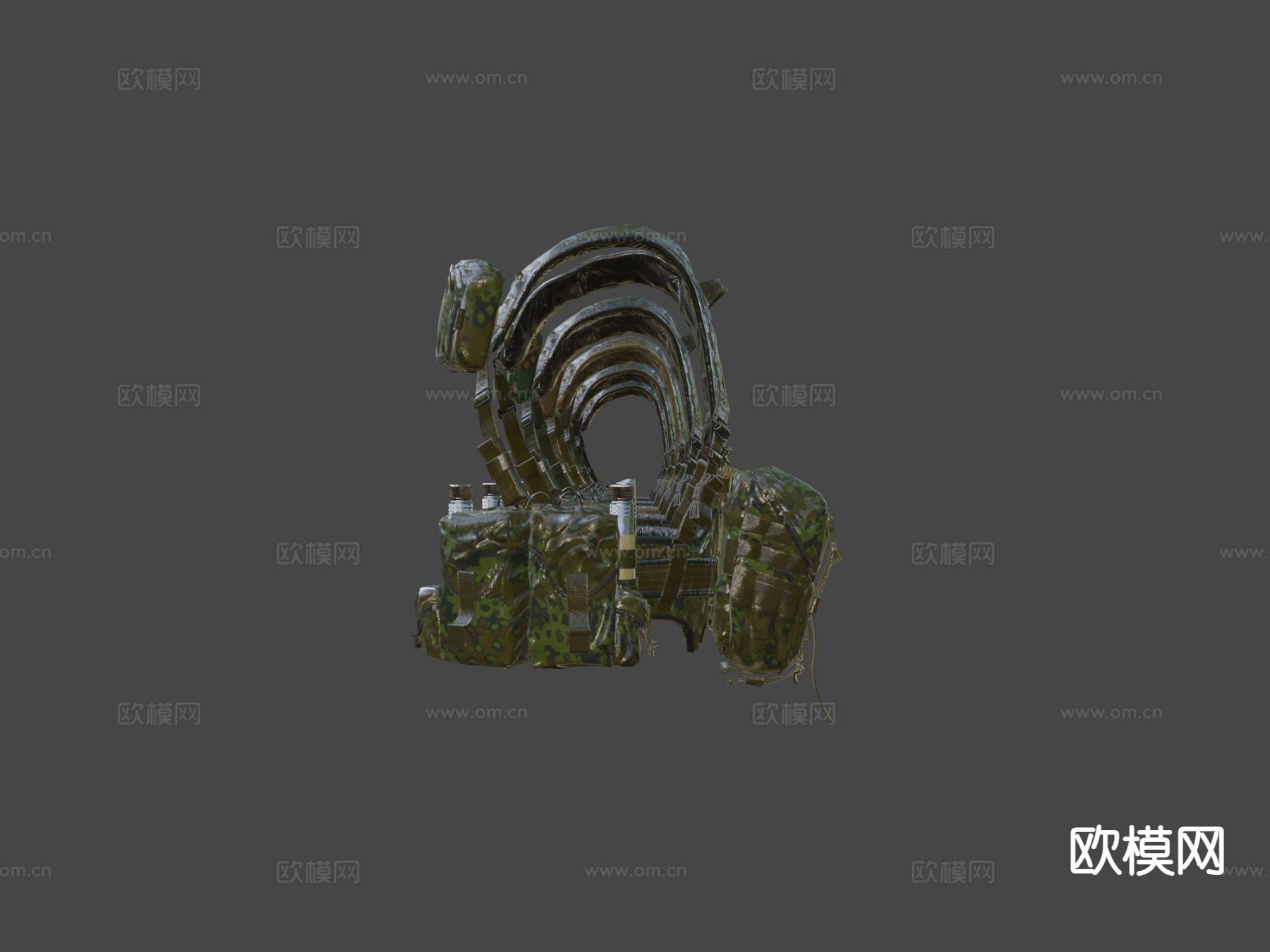 战术背心 防弹甲su模型下载（渲染图6）