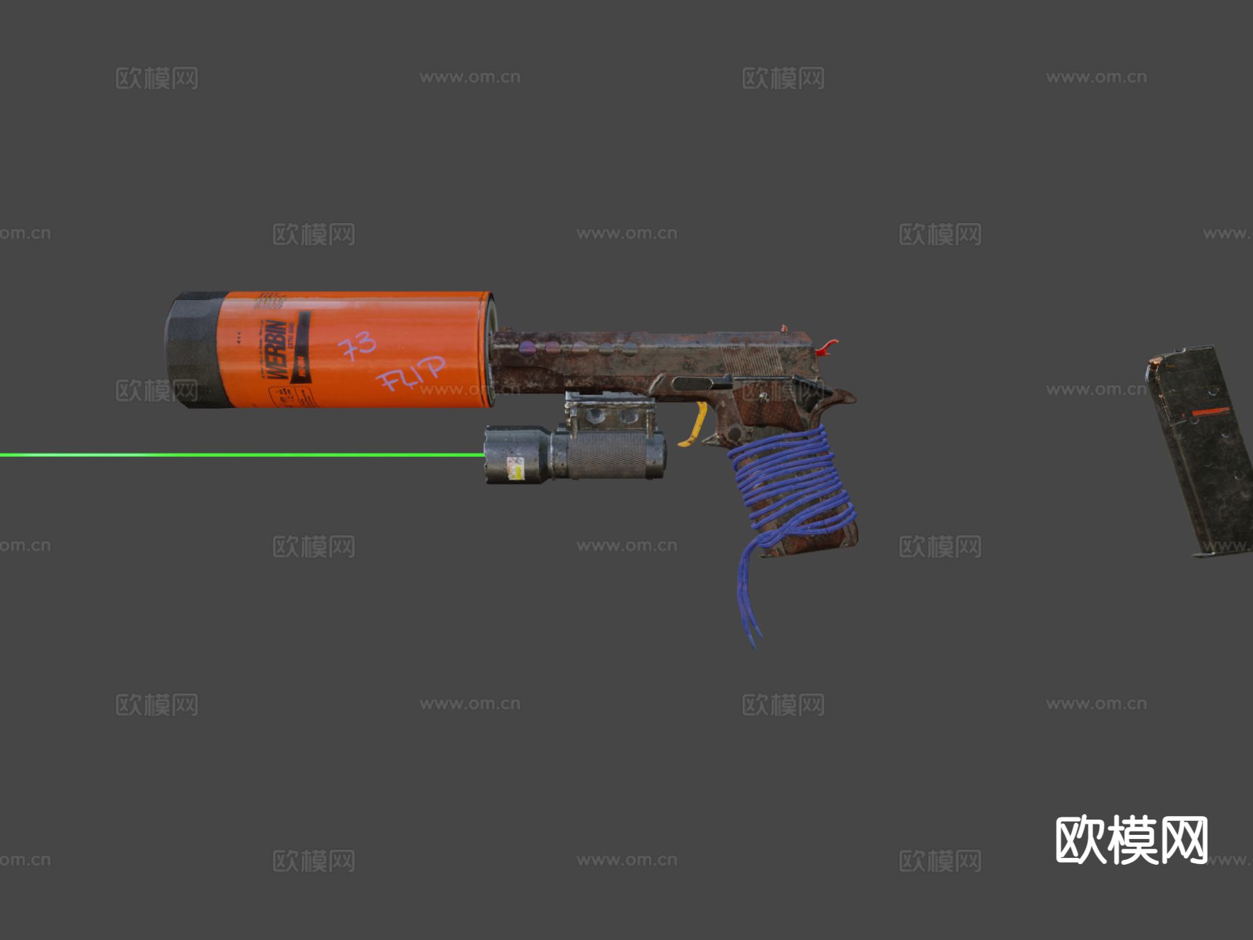 气枪su模型下载（渲染图5）