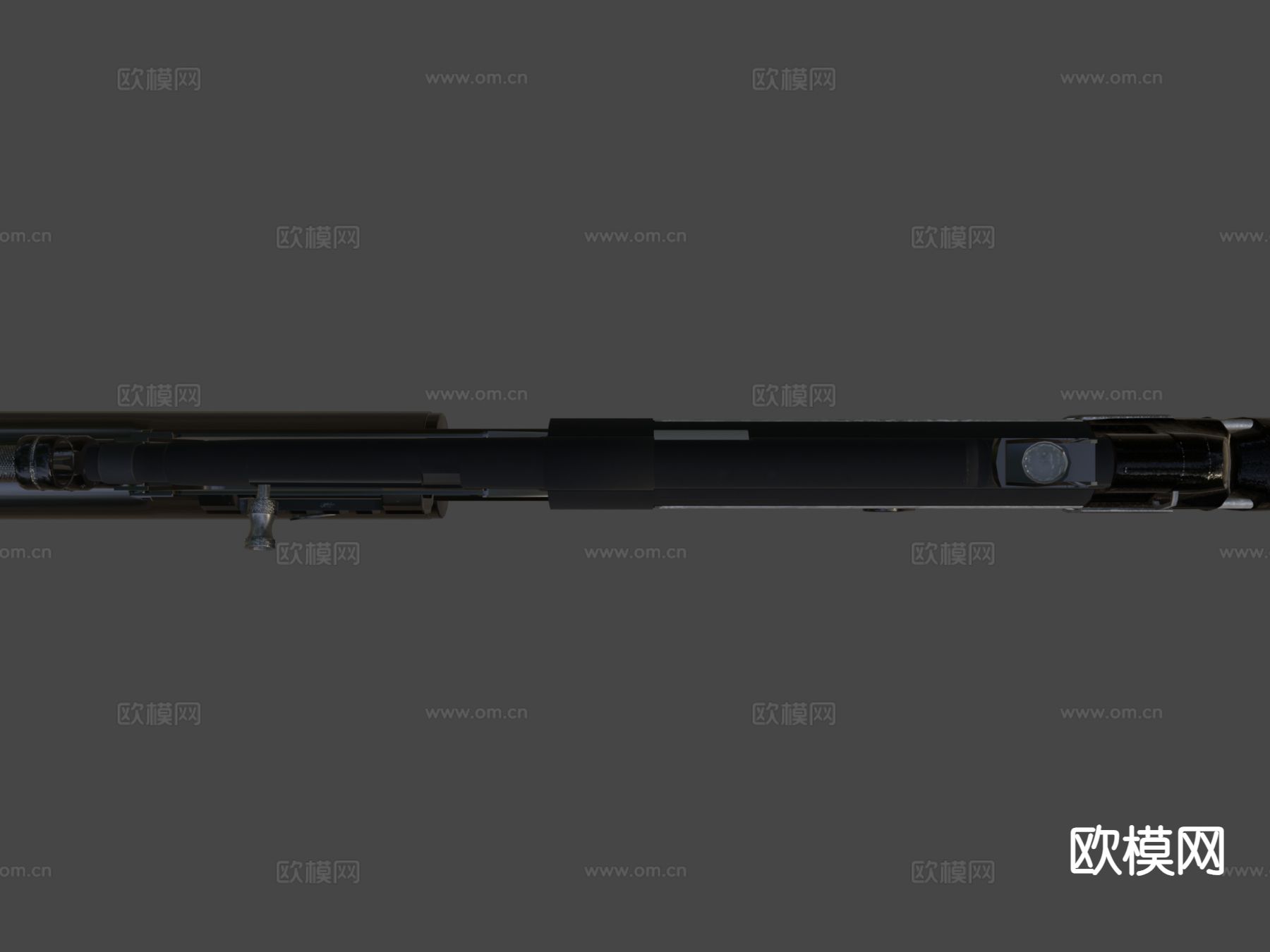 MP5和榴弹发射器su模型下载（渲染图6）