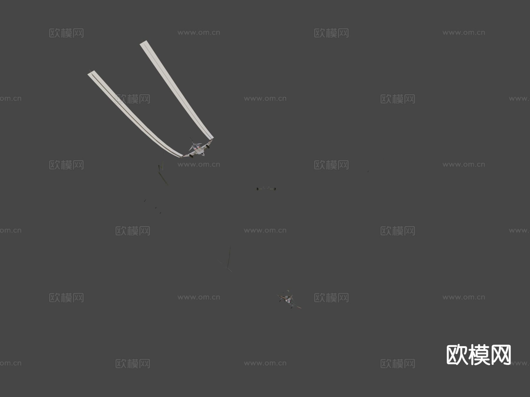 魅影战斗机 轰炸机su模型下载（渲染图6）