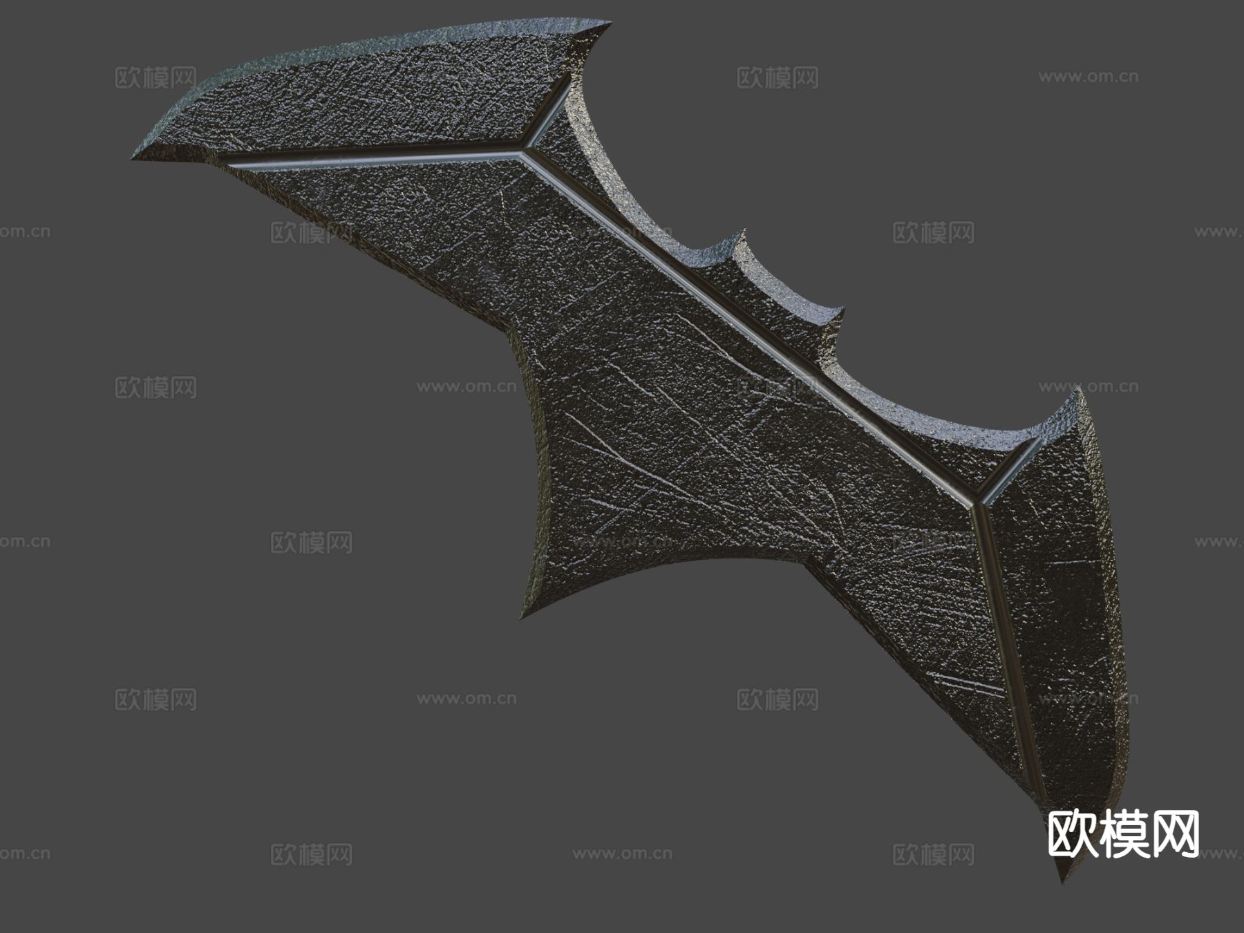 蝙蝠侠的飞镖su模型下载（渲染图7）
