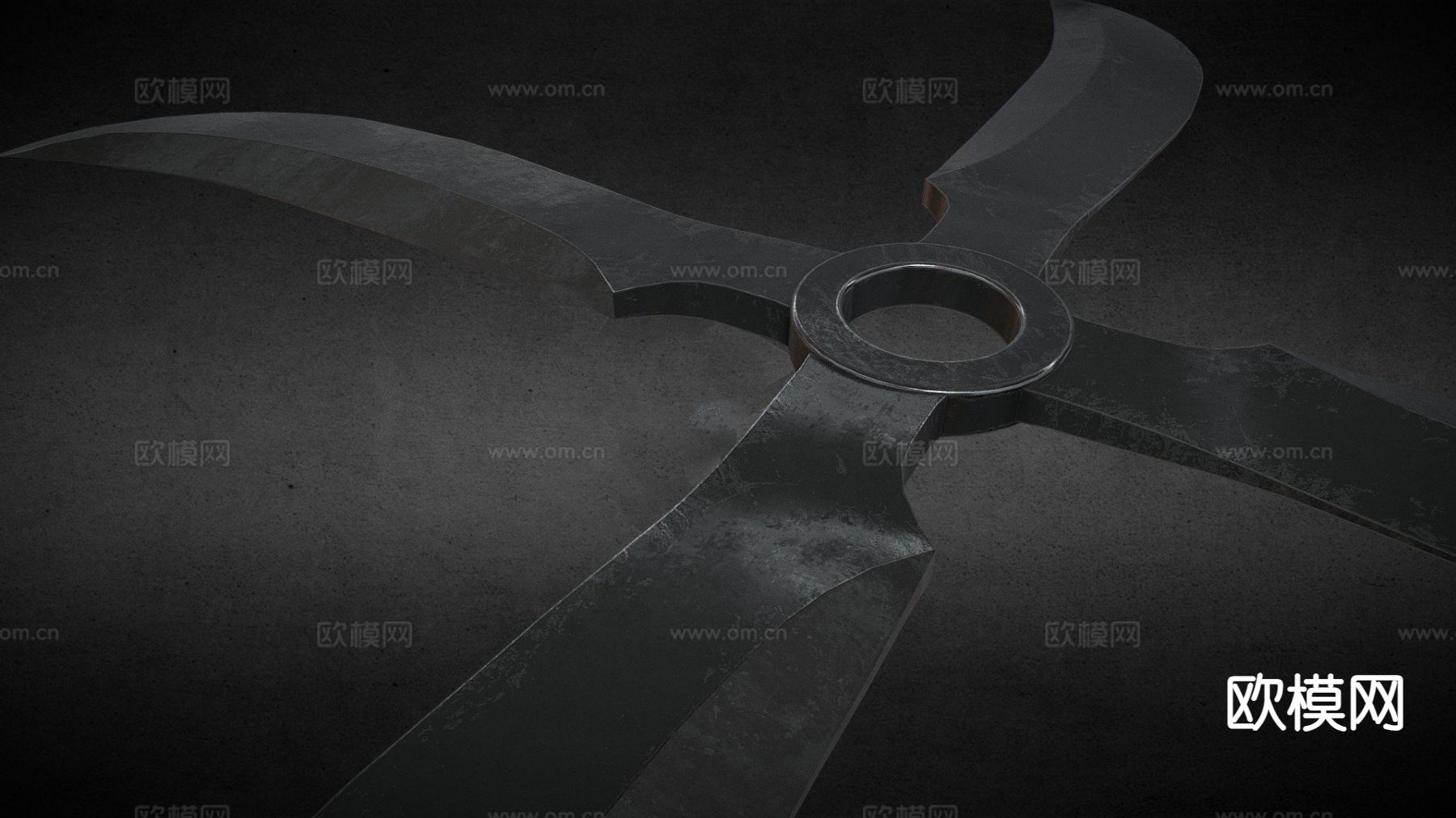 飞镖 武器su模型下载（渲染图2）