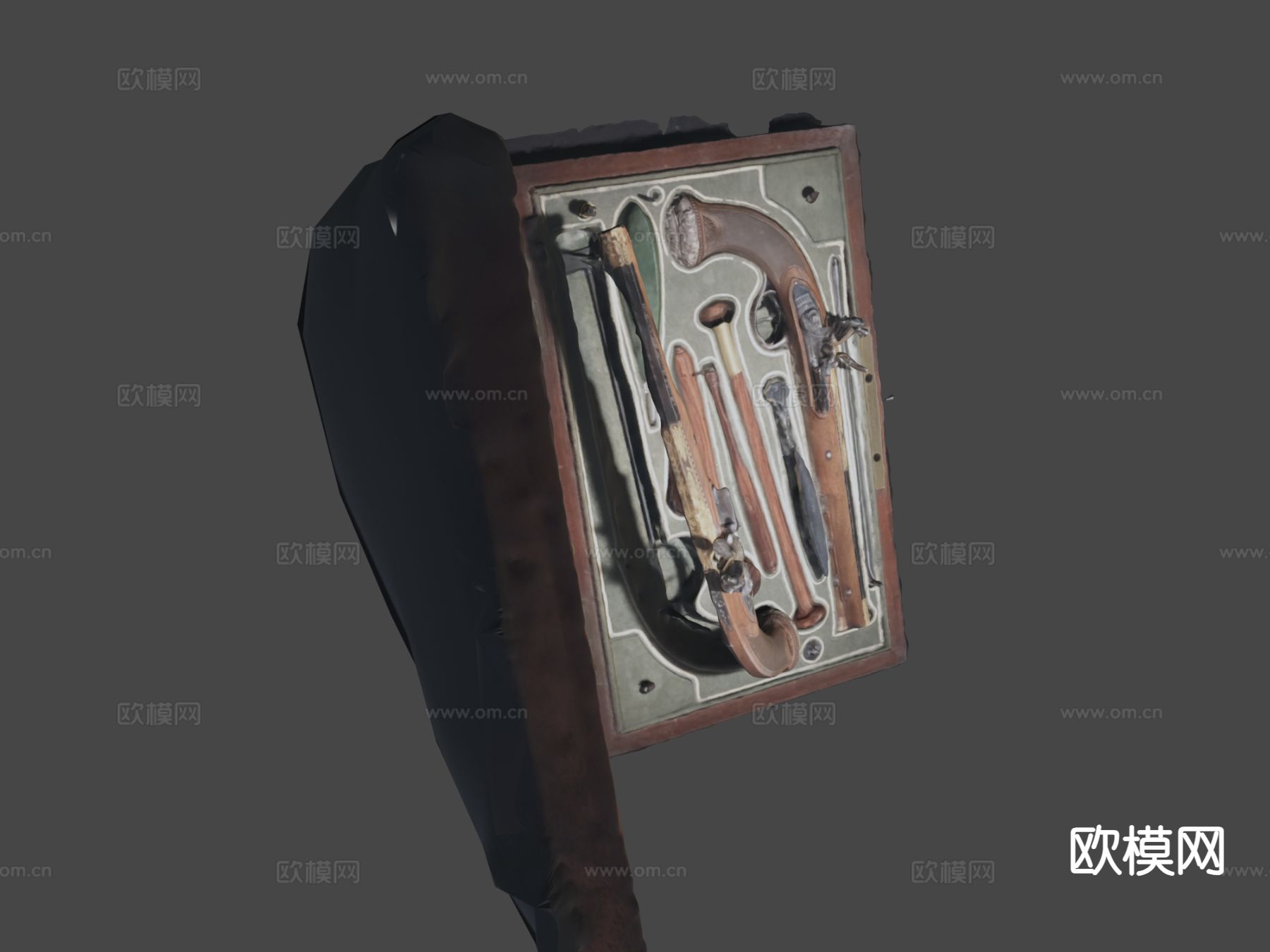 手枪 枪支 枪械su模型下载（渲染图6）