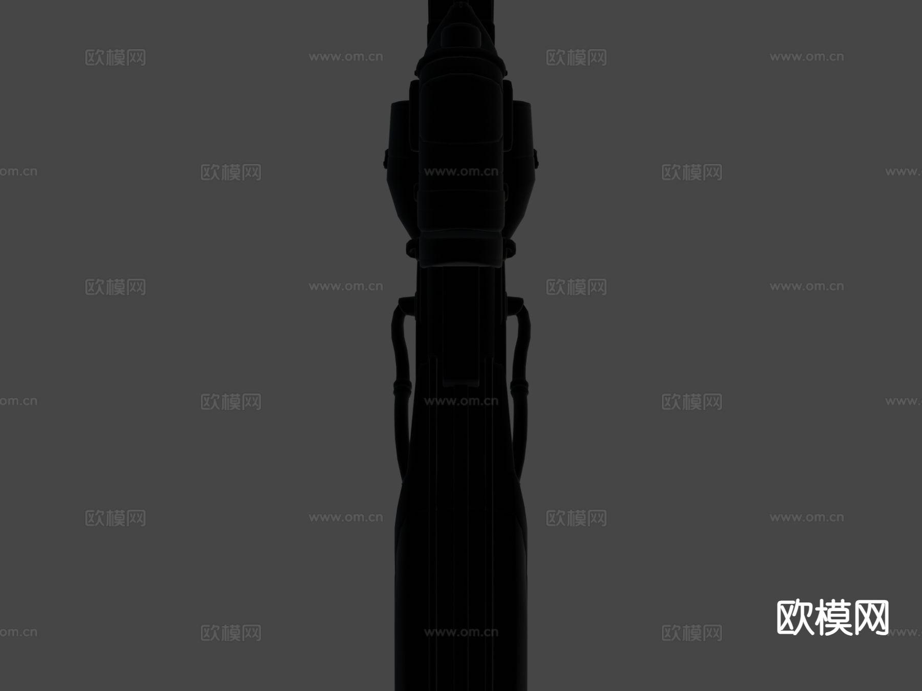 科幻温彻斯特枪su模型下载（渲染图5）