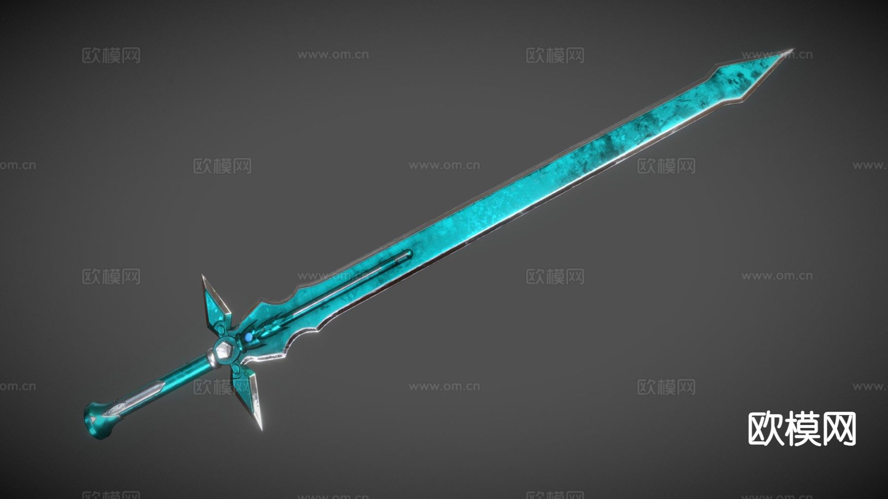 桐人的黑色回收者剑su模型下载（渲染图2）