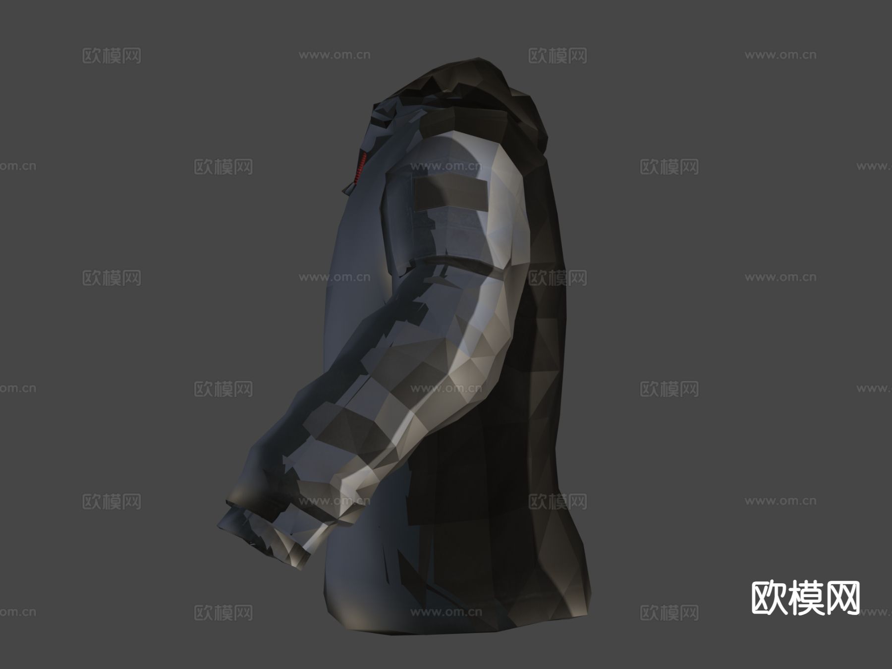 衣服 外套 皮夹克su模型下载（渲染图5）