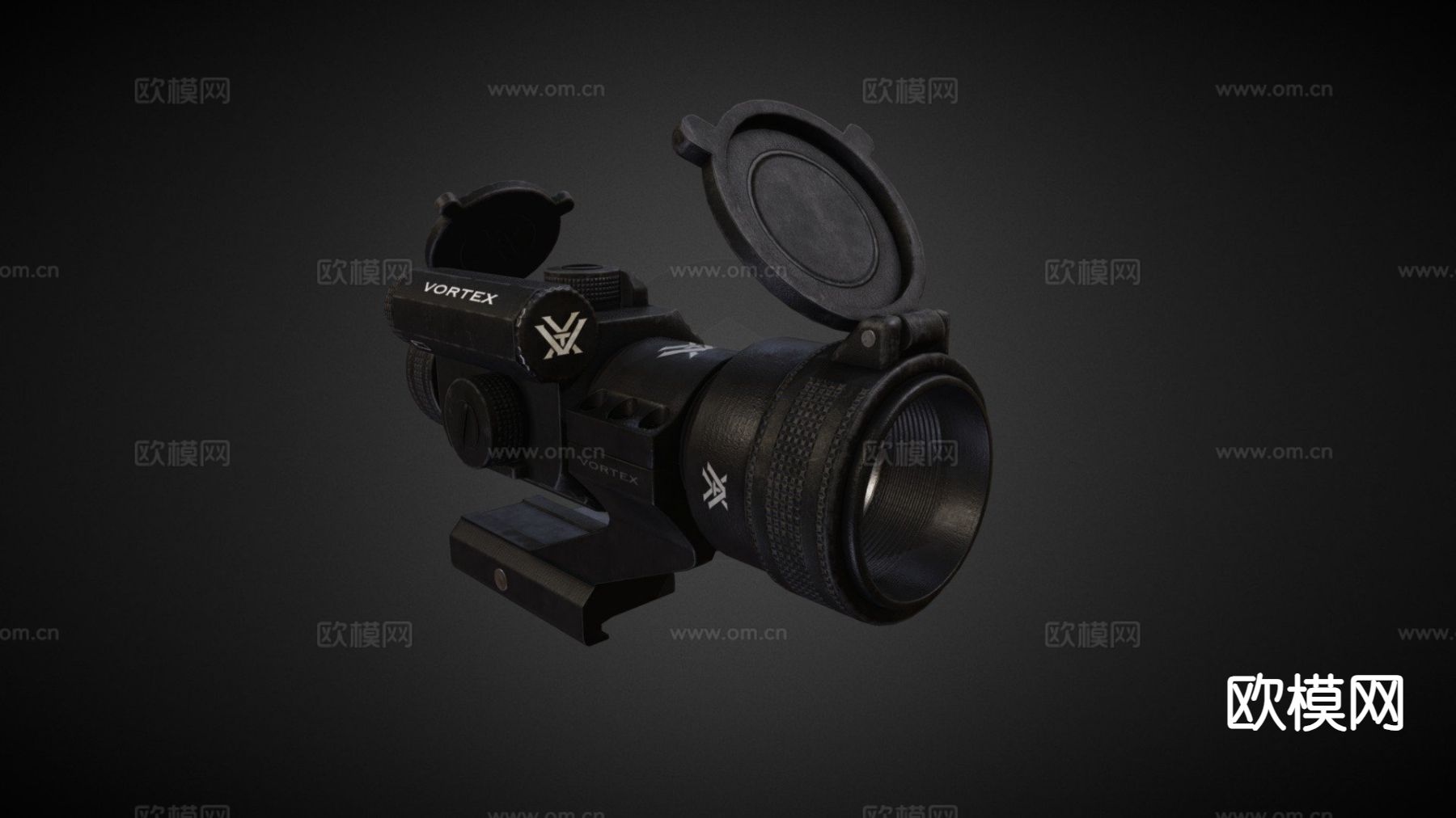 军事红点 瞄准镜su模型下载（渲染图2）