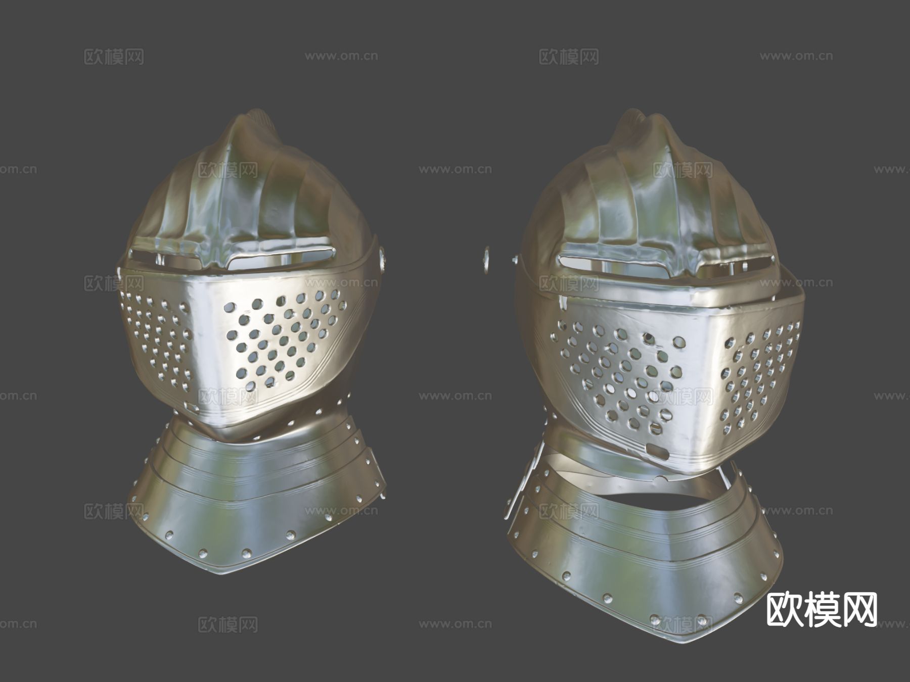 中世纪头盔su模型下载（渲染图7）
