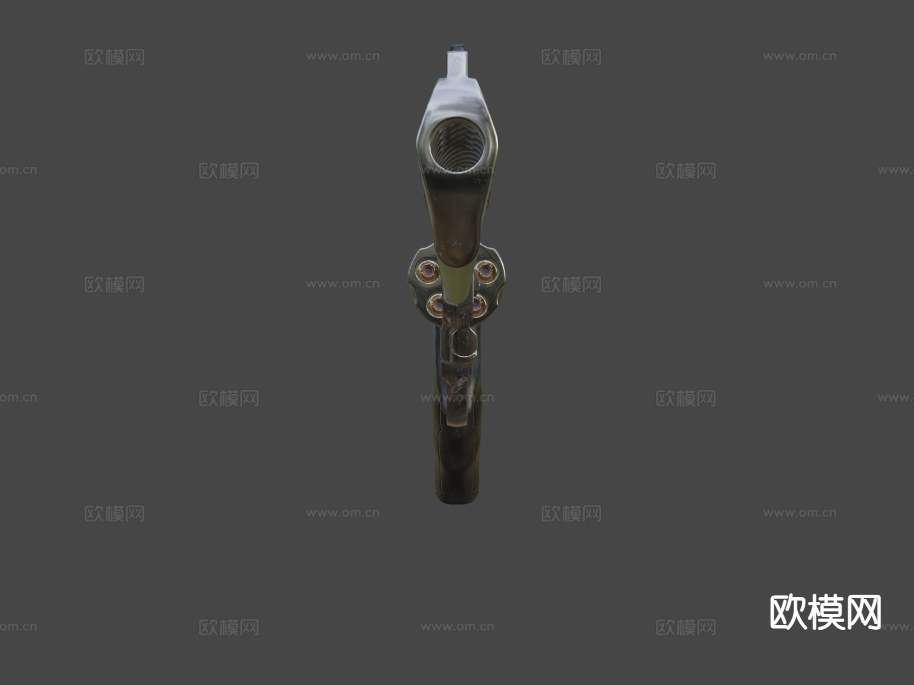 左轮手枪 枪支 枪械su模型下载（渲染图5）