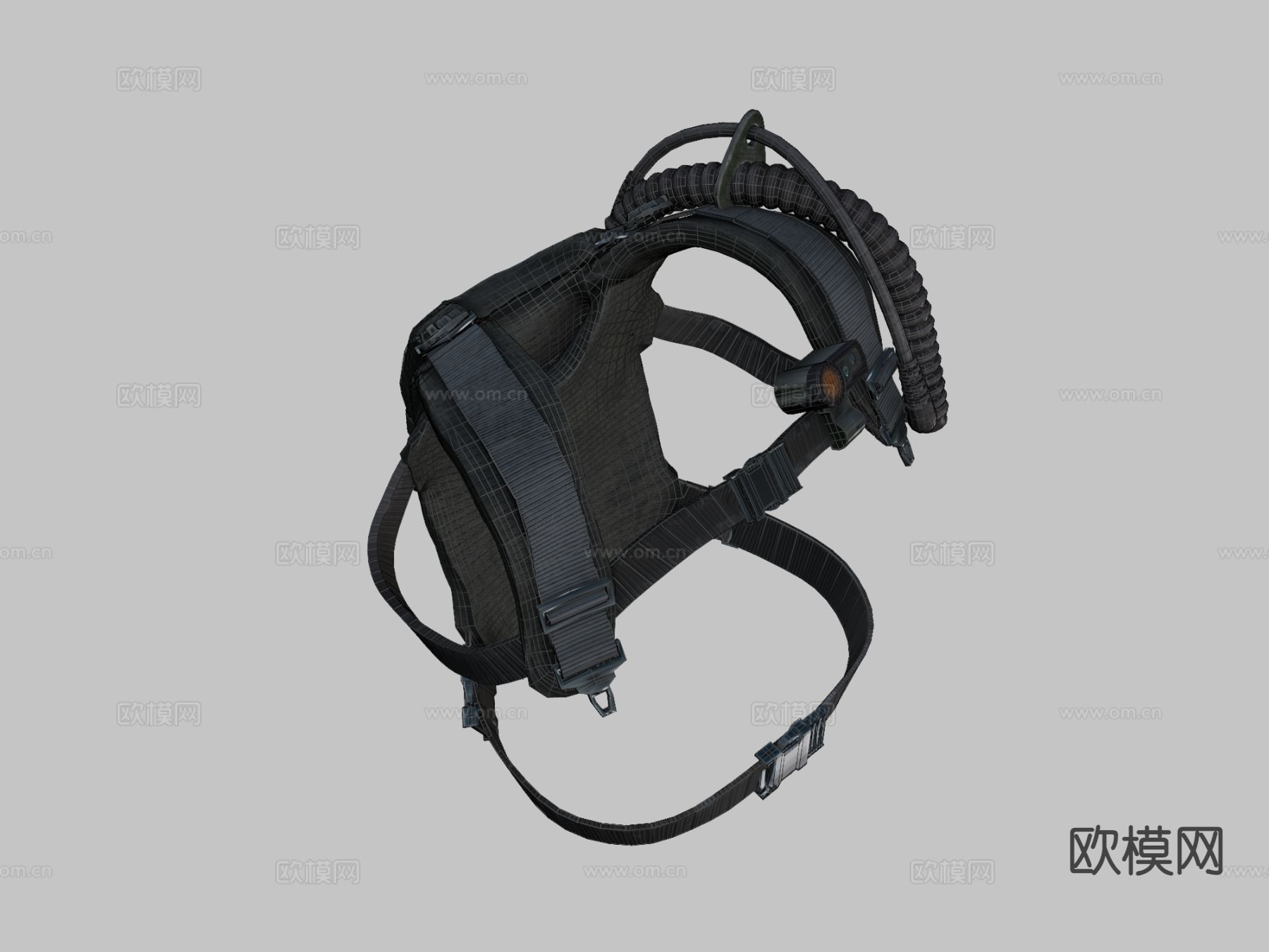 战术防弹作战背包su模型下载（渲染图1）