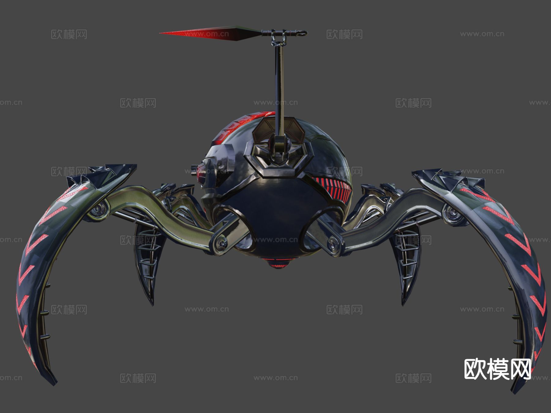 机械蜘蛛su模型下载（渲染图6）