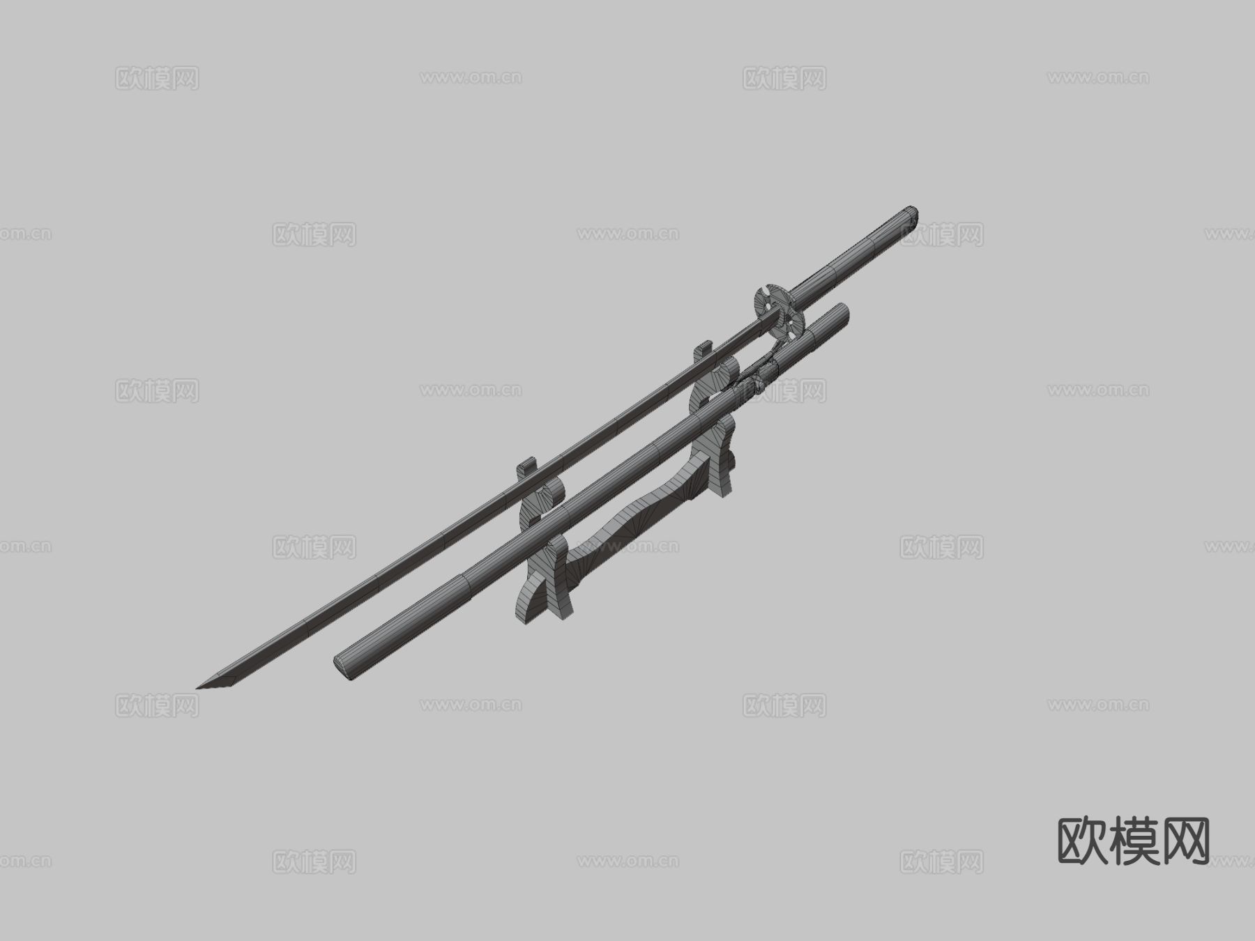 武士刀su模型下载（渲染图5）