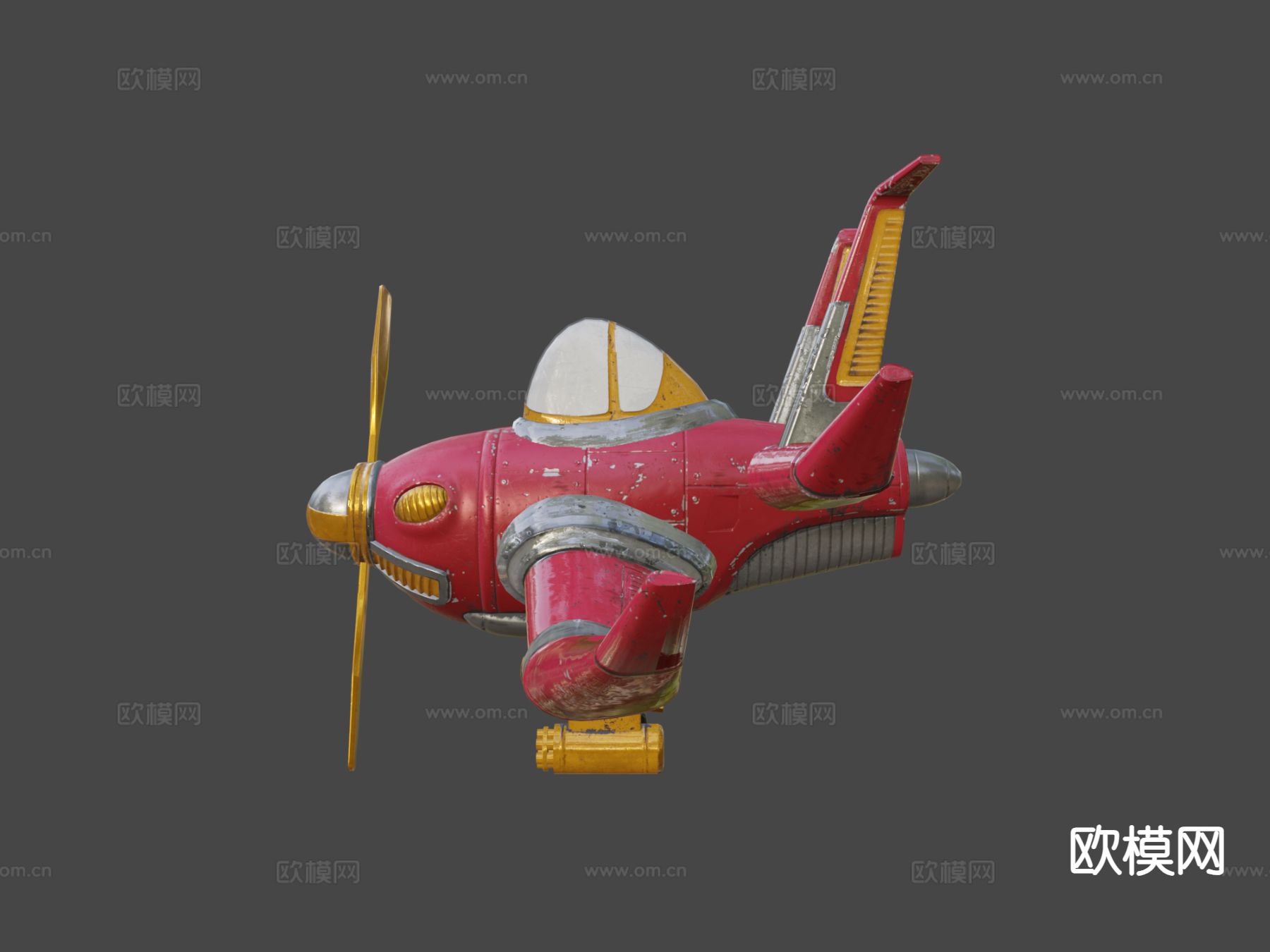 小轰炸机su模型下载（渲染图5）