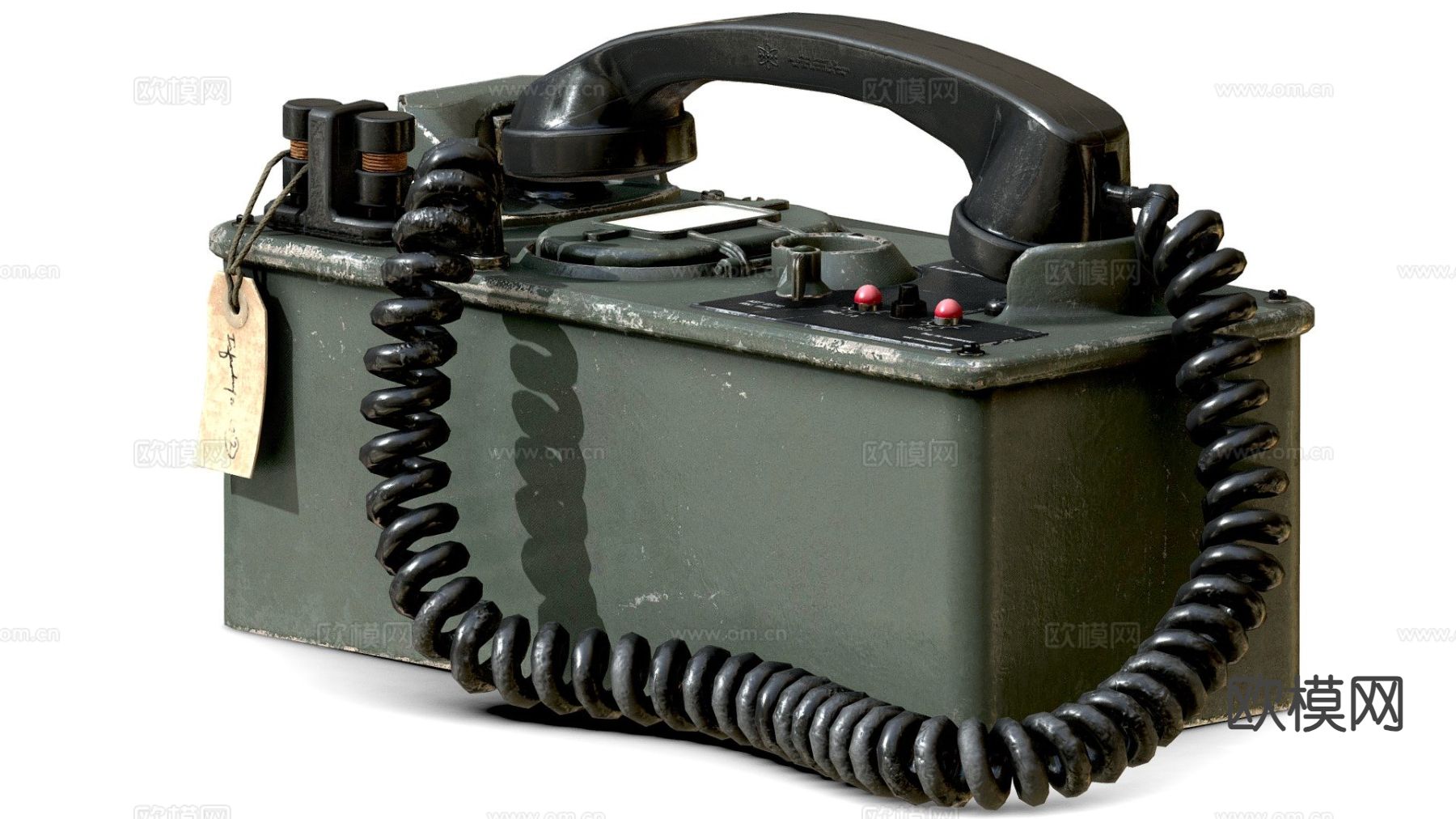 军事电话su模型下载（渲染图2）