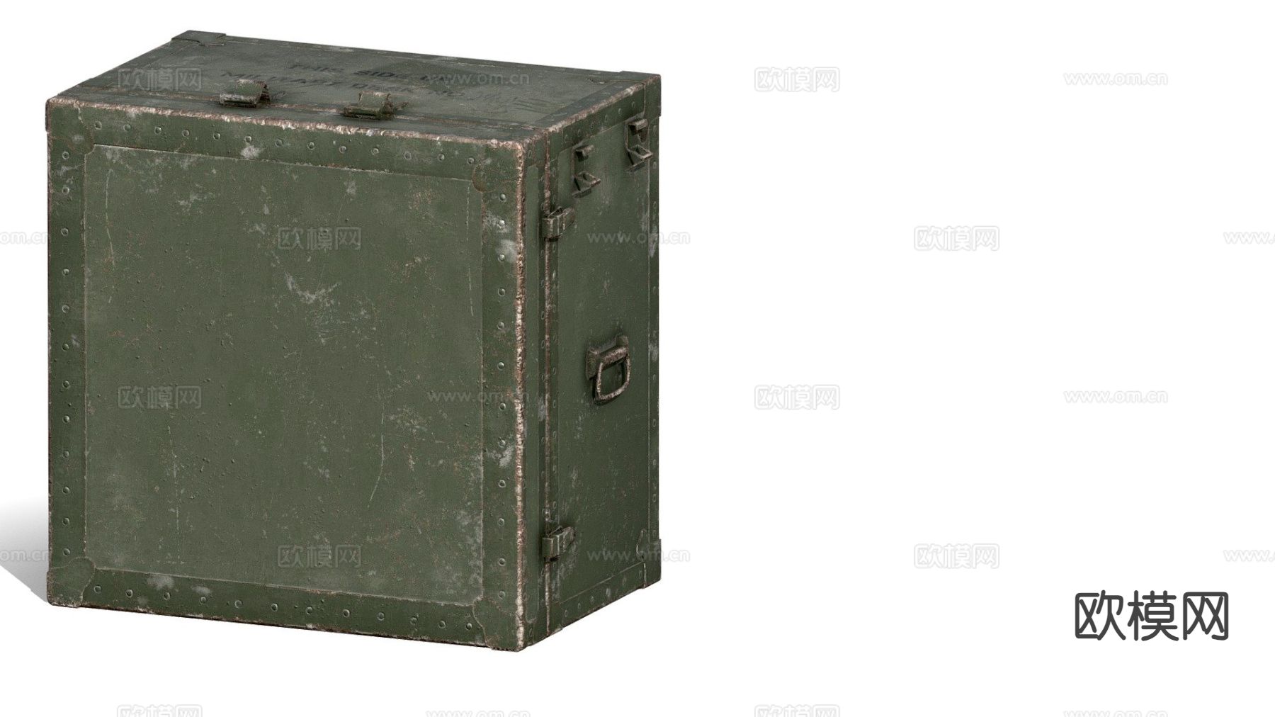 军用箱 武器箱 子弹箱su模型下载（渲染图2）