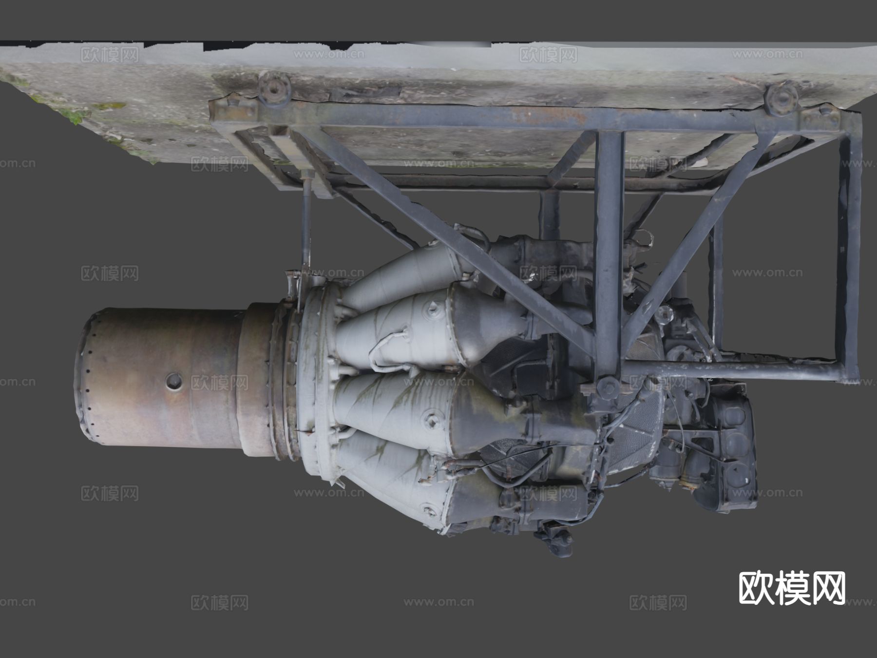 喷气引擎su模型下载（渲染图4）