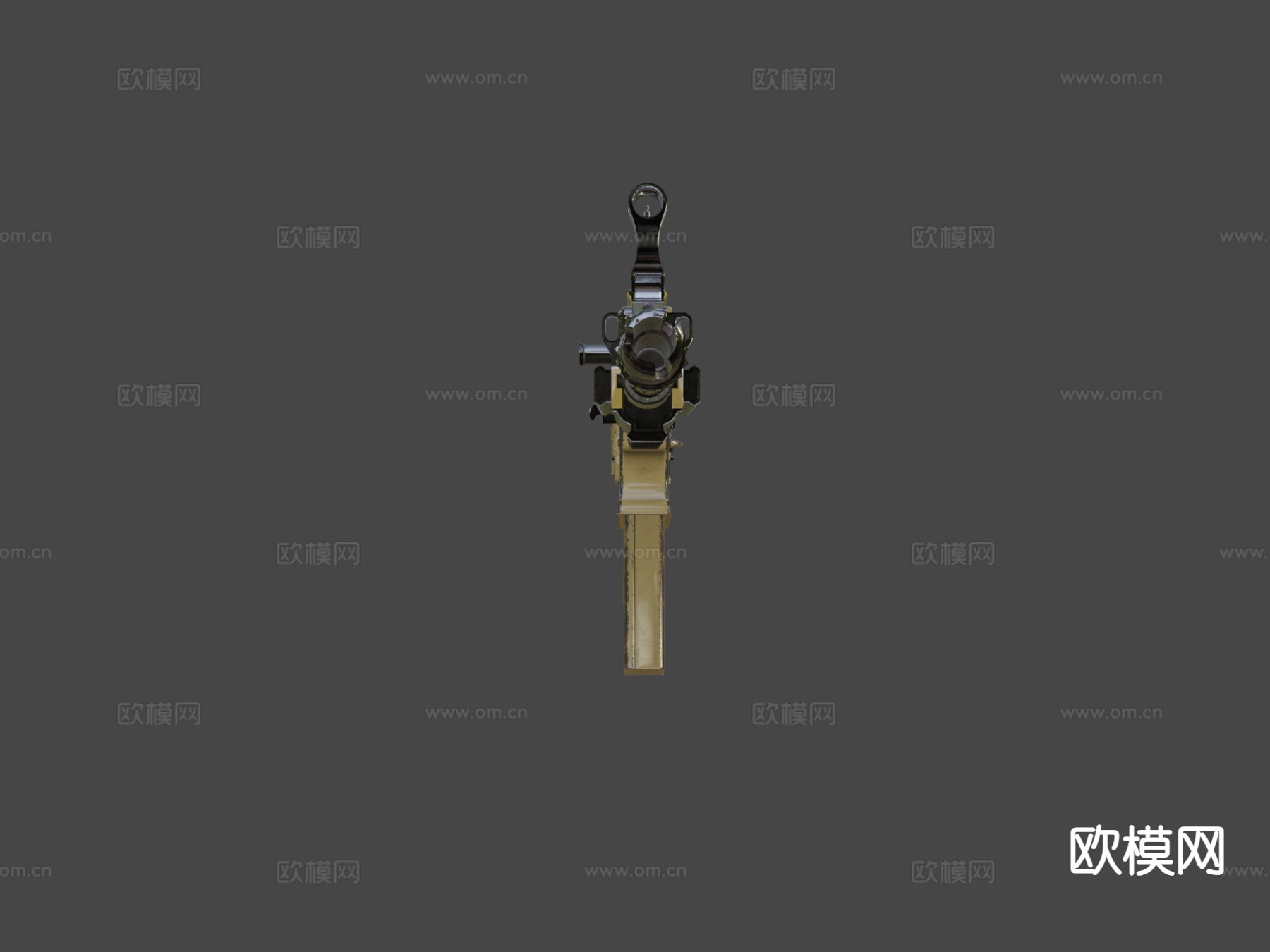 自动步枪 枪支 枪械su模型下载（渲染图4）