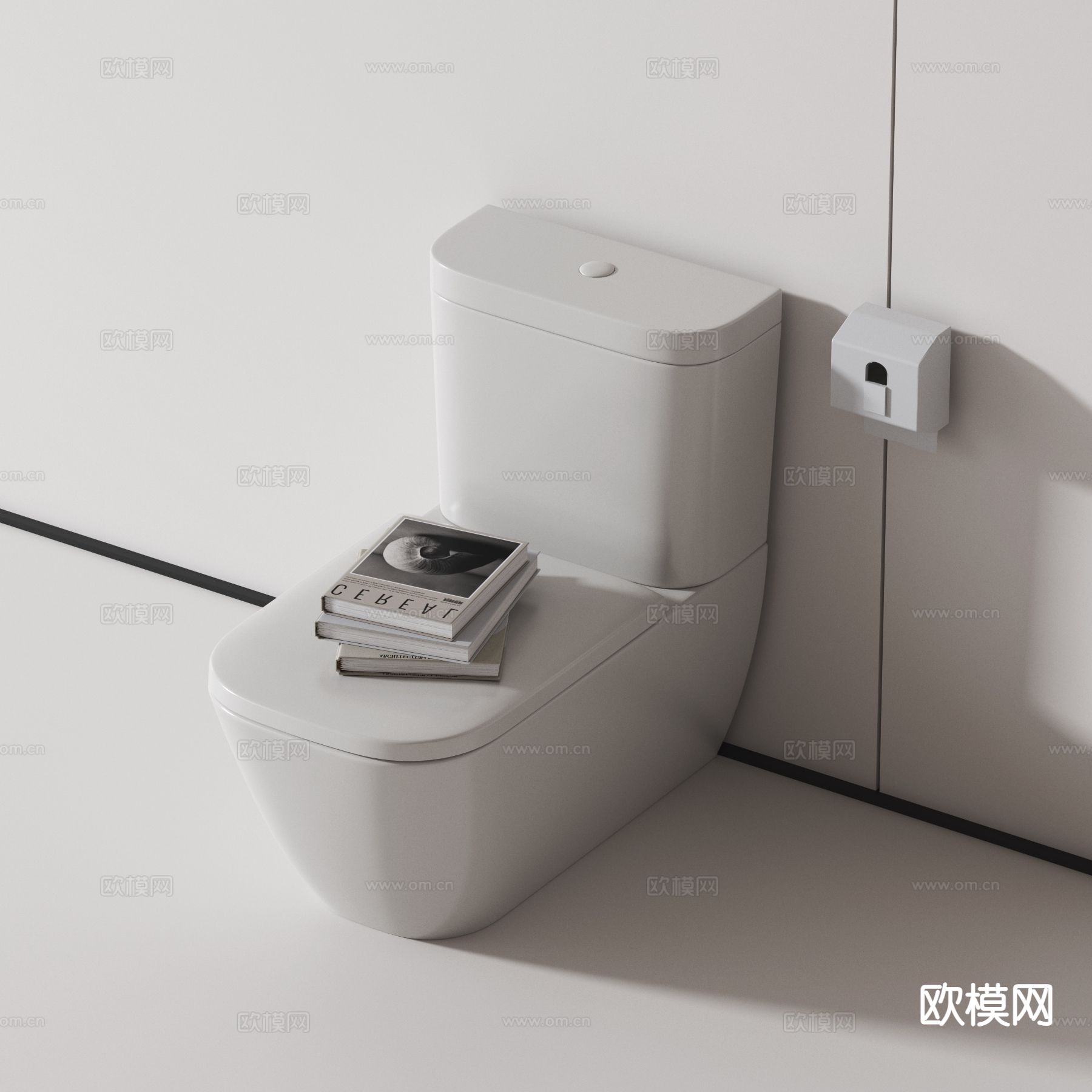 现代马桶 坐便器3d模型