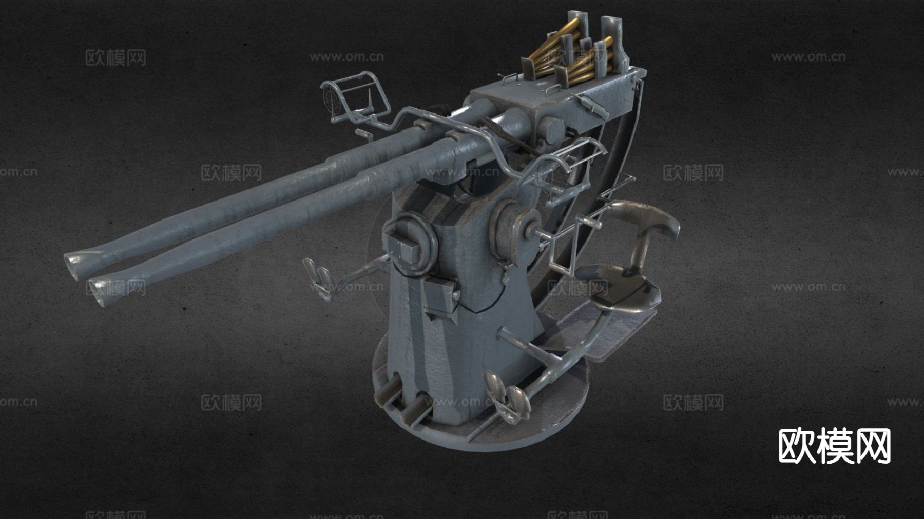 炮塔机su模型下载（渲染图2）