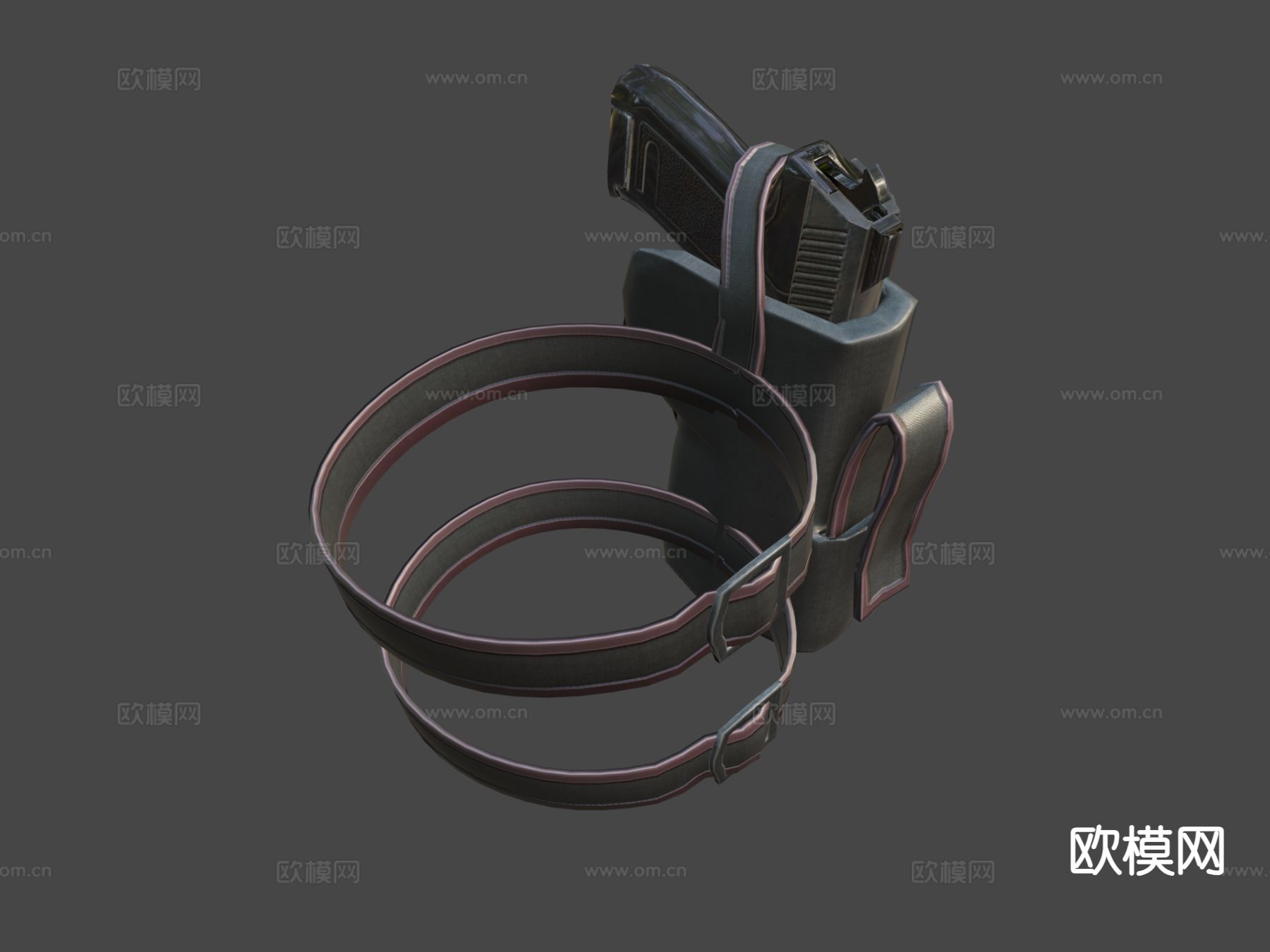 手枪 枪支 枪械su模型下载（渲染图4）