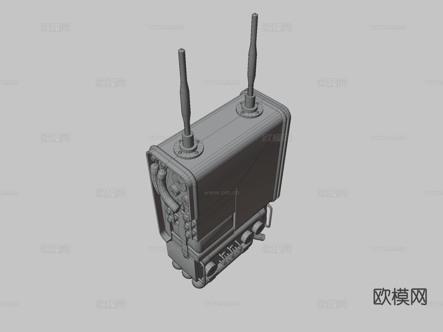 无线电 监听器su模型下载（渲染图3）