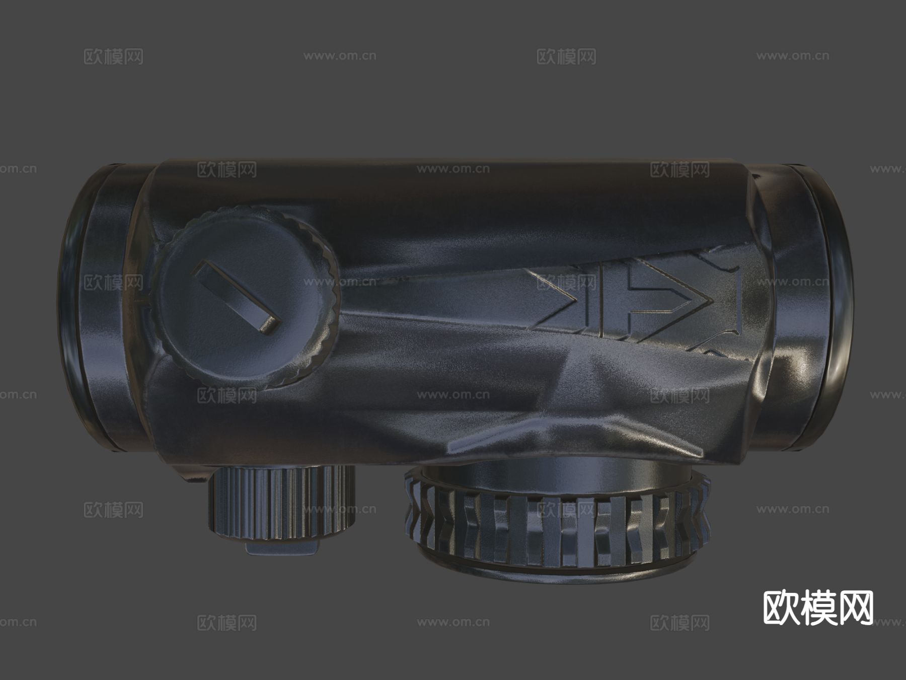 涡流瞄准镜红点su模型下载（渲染图3）